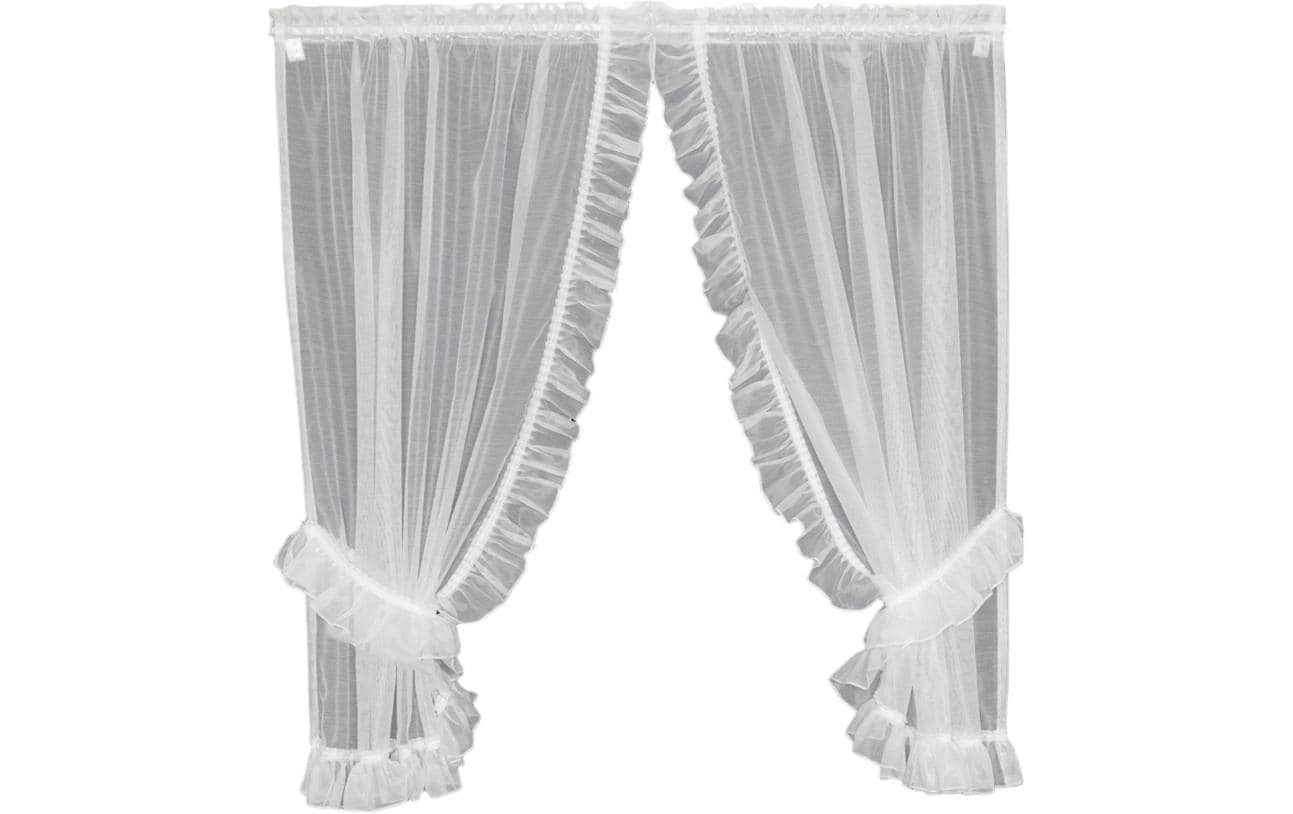 Image of Hubatka TEXTIL Vorhang "Vitrage" Kräuselband 1 Stk. tlg.