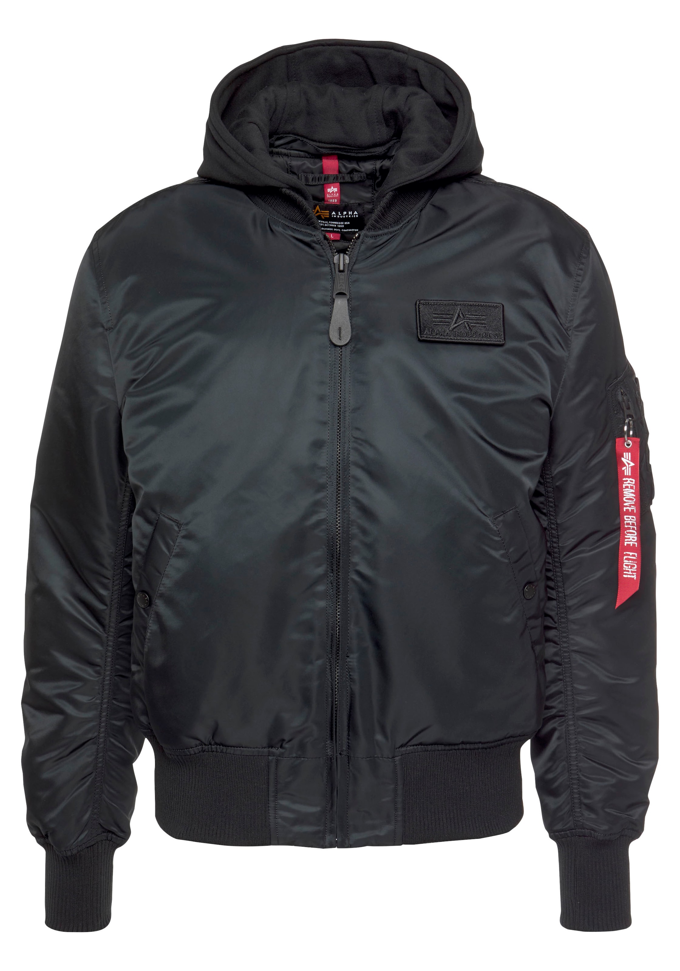 Alpha Industries Bomberjacke »MA-1 ZH Back Print«, mit Kapuze
