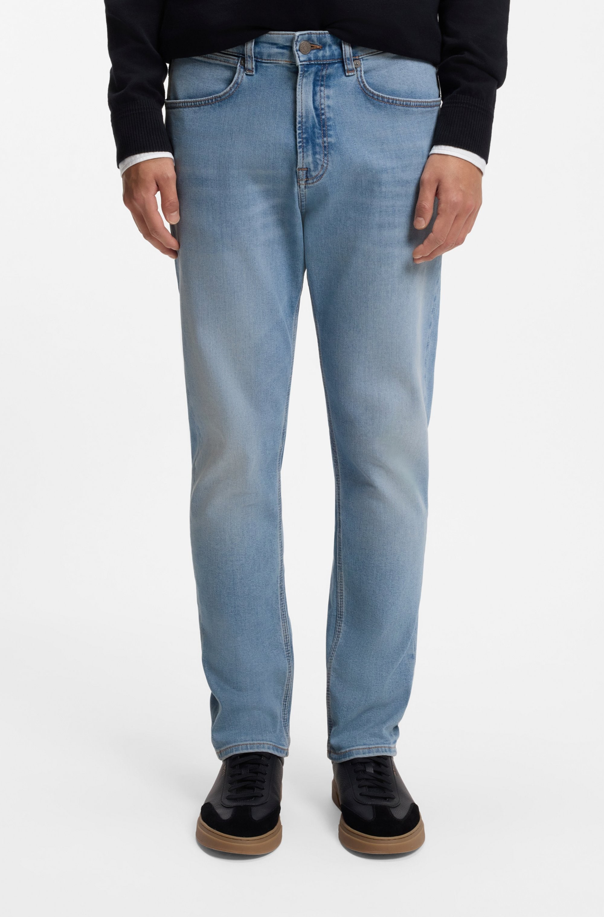 Image of BOSS ORANGE Tapered-fit-Jeans "ONYX 1 BO" in 5-Pocket-Form, komfortabler Stretch-Denim