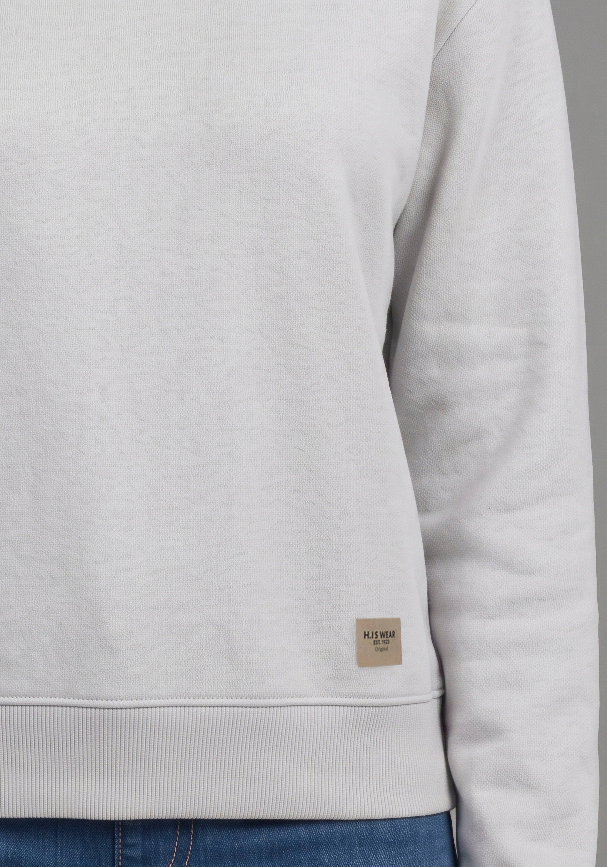 H.I.S Sweat-shirt »2er Pack H.I.S Sweats, Must-Have Basic in kurzer Form«, 2er Paquet, 2 sweatshirts en pack, basiques dans des couleurs tendance, manches longues
