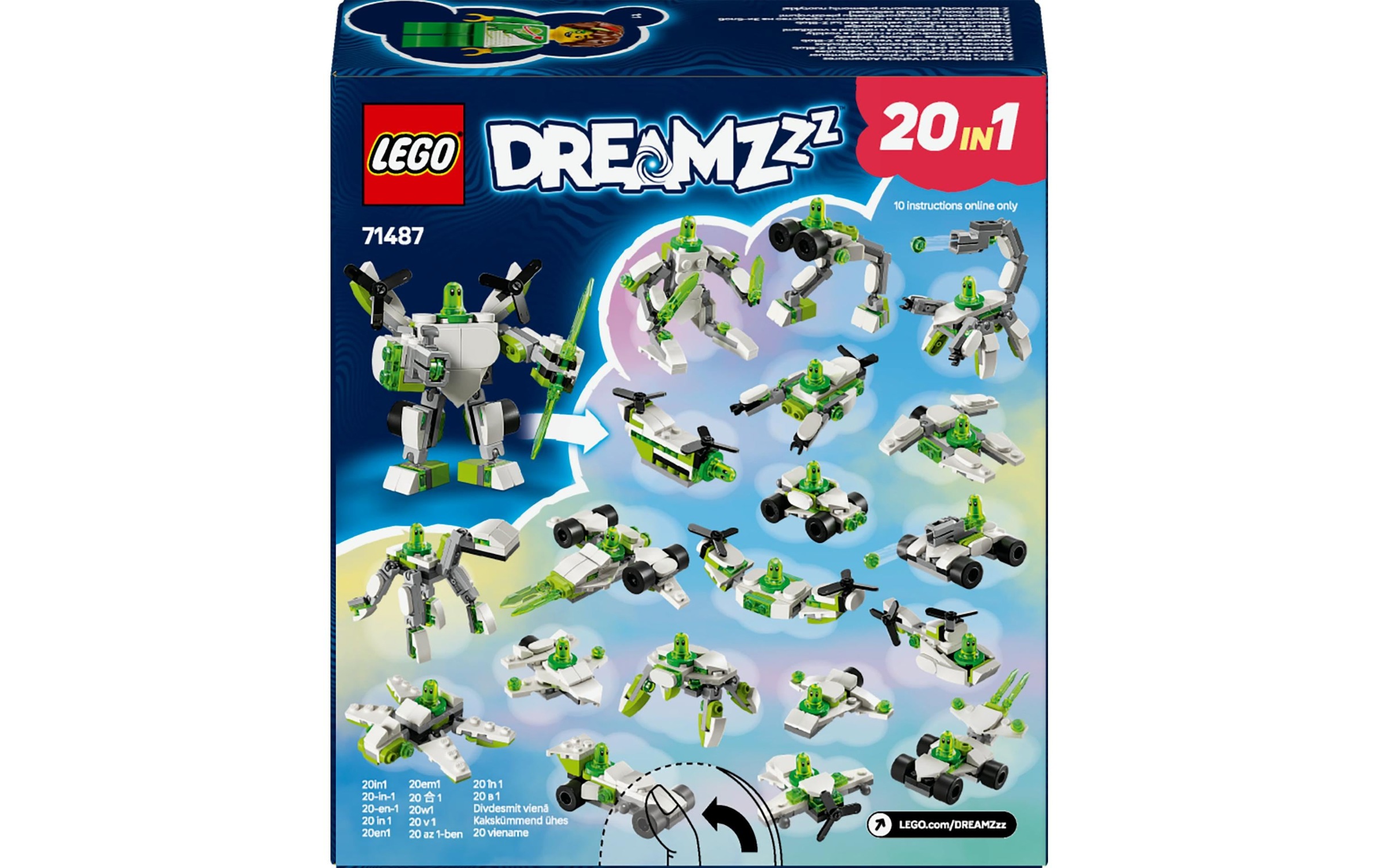LEGO® Spielbausteine »DreamZzz Z-Blobs Roboter – Fahrzeugabenteuer 71487«, (121 St.)