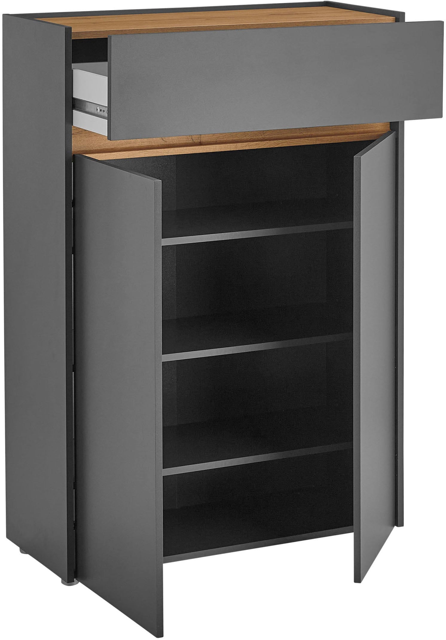 INOSIGN Armoire à chaussures »City/Giron, modernes Schuhregal, Schrank für 16 Schuhe, Schuhkommode« eine Schublade und vier Schuhfächer, viel Stauraum, 93 cm breit