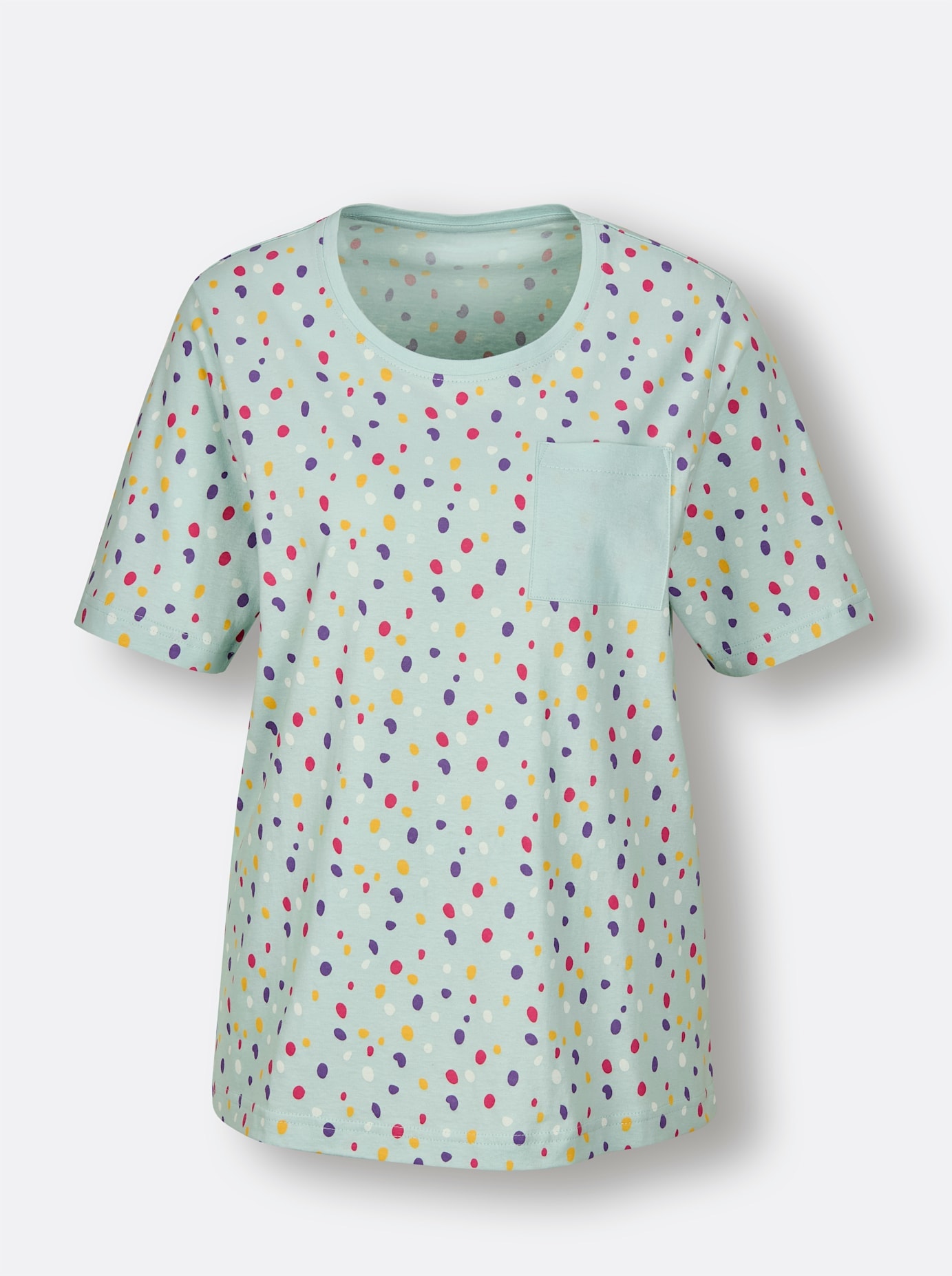 wäschepur Kurzarmshirt »Schlafanzug-Shirt«, (1 tlg.)
