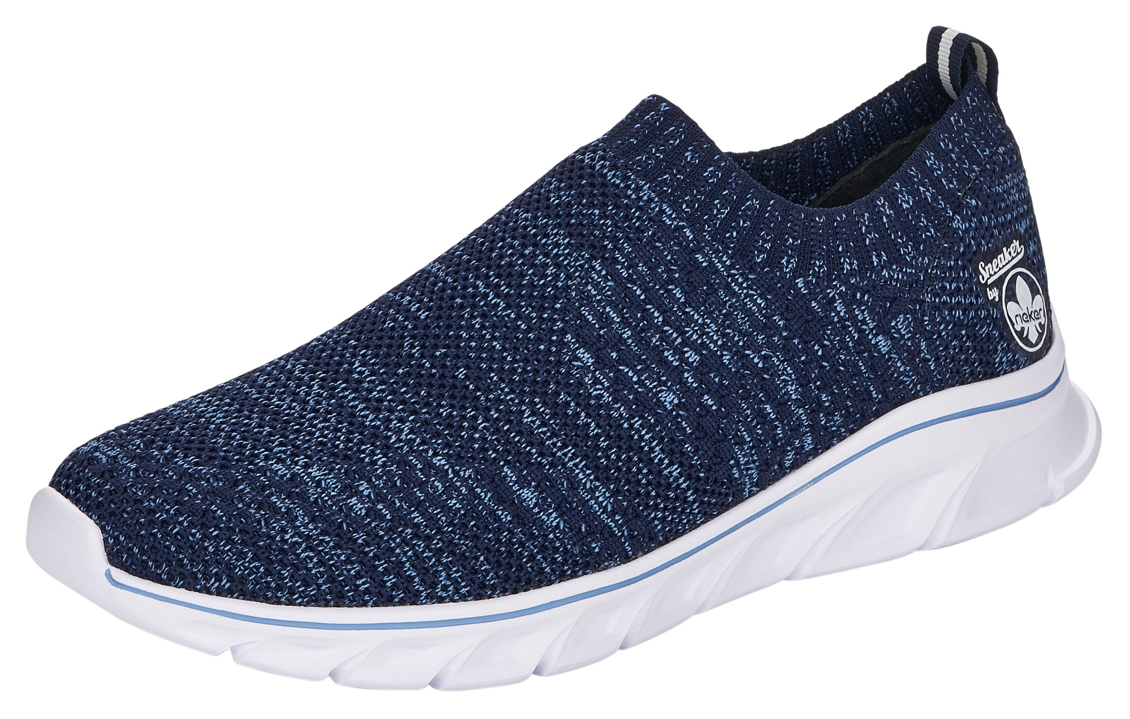 Image of Rieker Slip-On Sneaker, in gestrickter Optik bei Ackermann Versand Schweiz