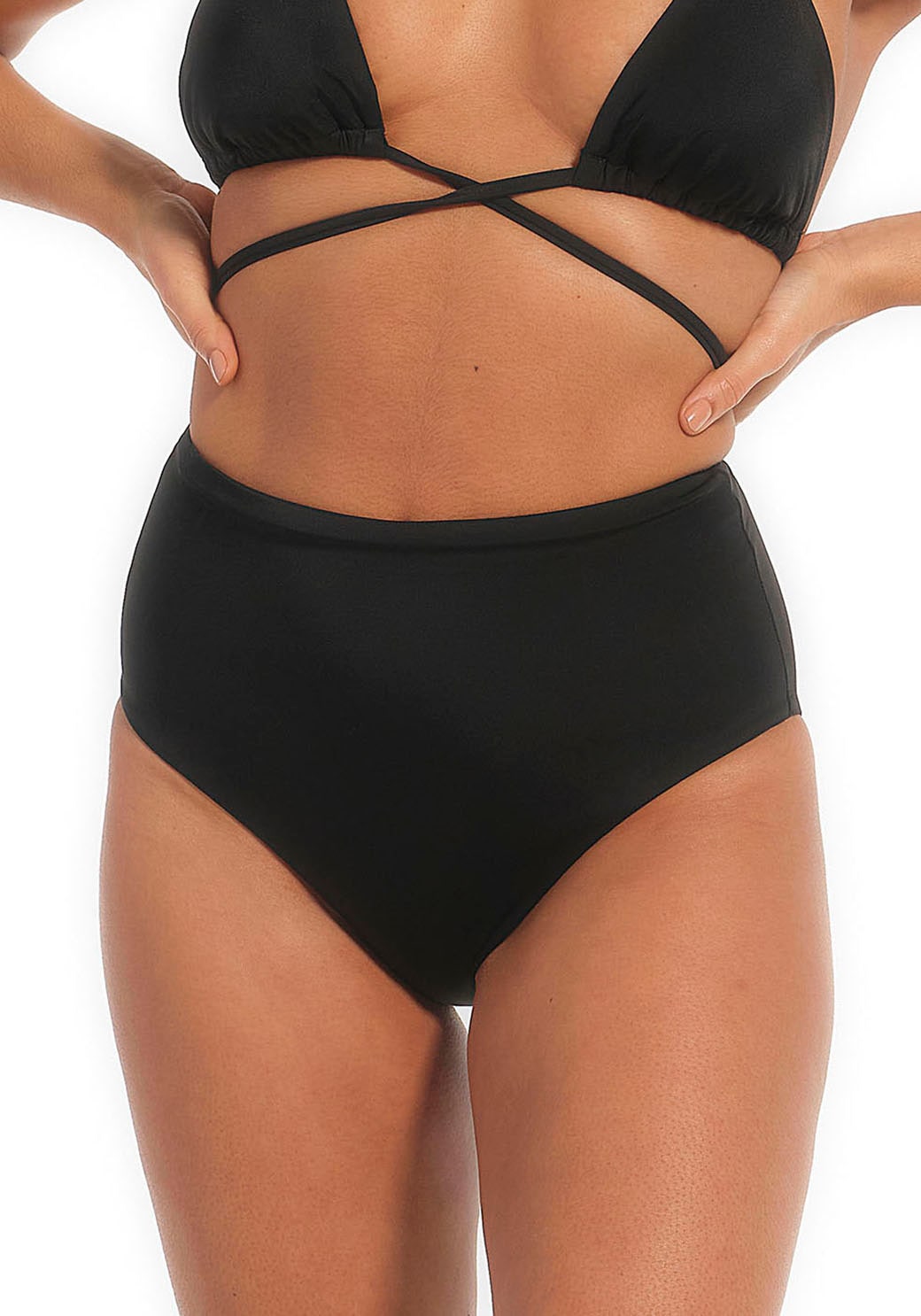 Highwaist-Bikini-Hose, mit Shaping-Einsatz