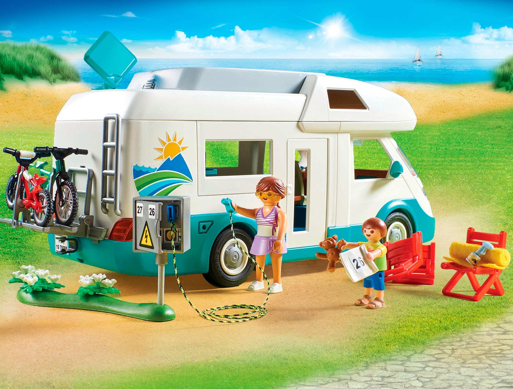 Playmobil® Jeu de construction »Familien-Wohnmobil (70088), Family Fun« Made in Europe