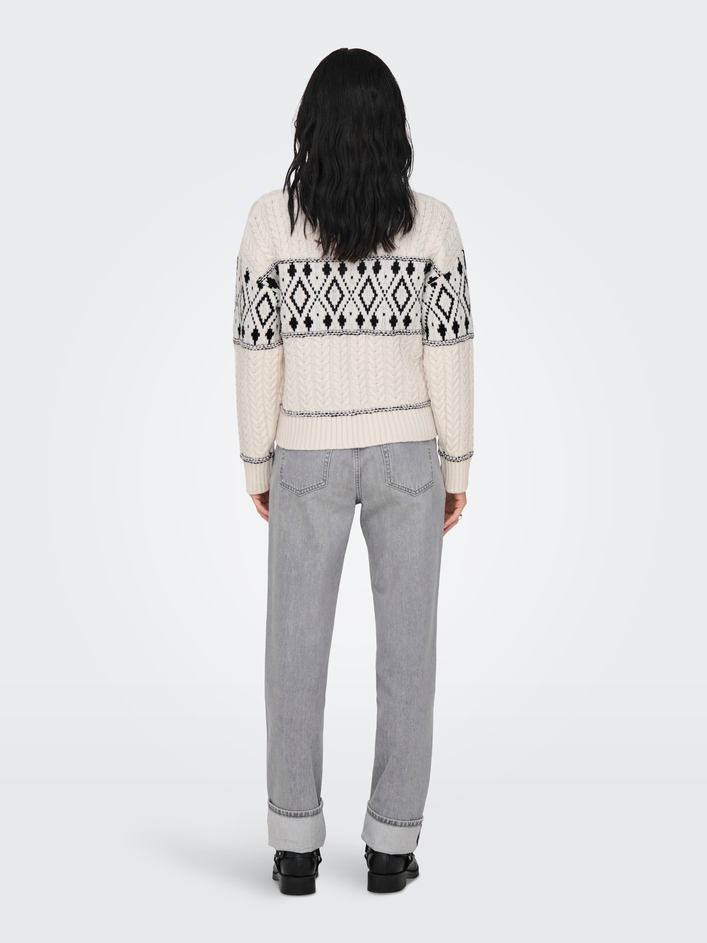 ONLY Strickpullover »ONLMARENT L/S PULLOVER KNT NOOS« mit Strickmuster
