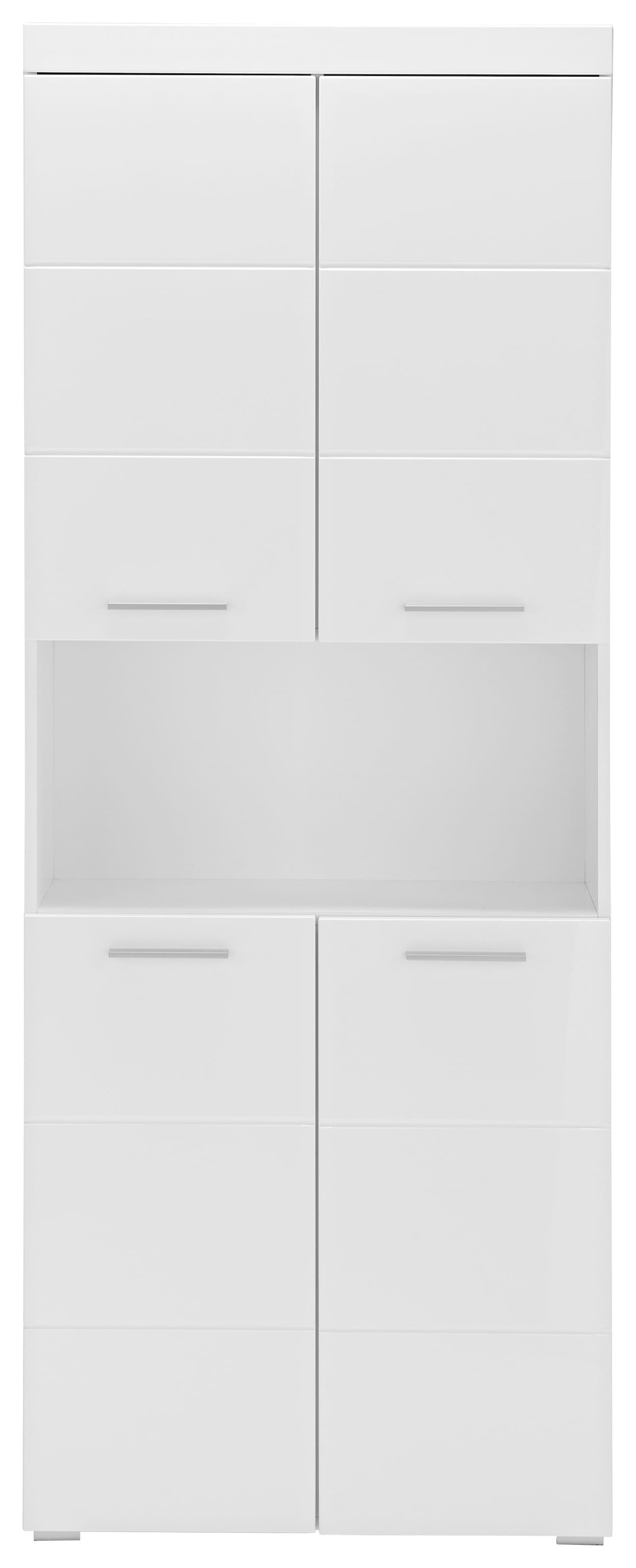 welltime Armoire haute »Avena« Badschrank 4-türig mit o. Fach und 4 Einlegeböden - B/T/H 73/31/190 cm