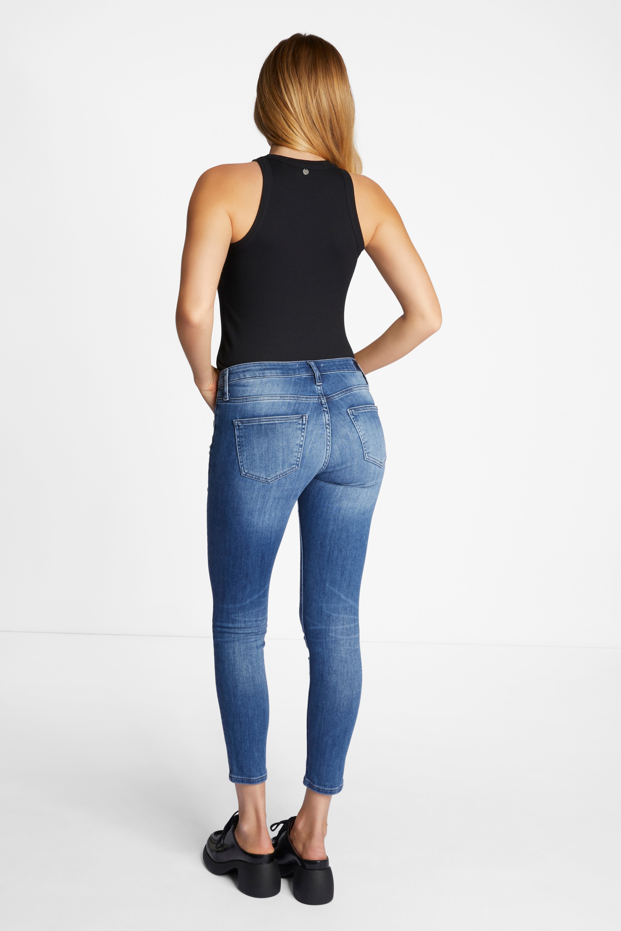 Rich & Royal Skinny-fit-Jeans, in schmaler Passform