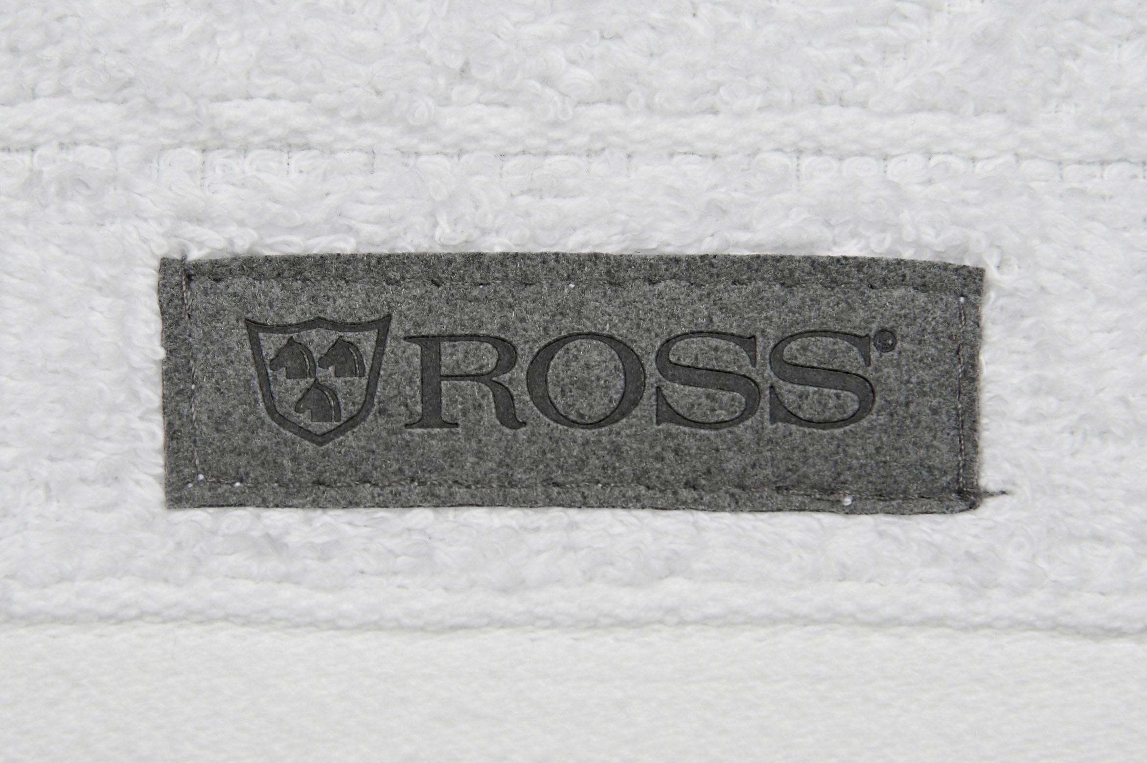 ROSS Gästehandtuch »Smart« Uni-Rippe mit Velourslabel