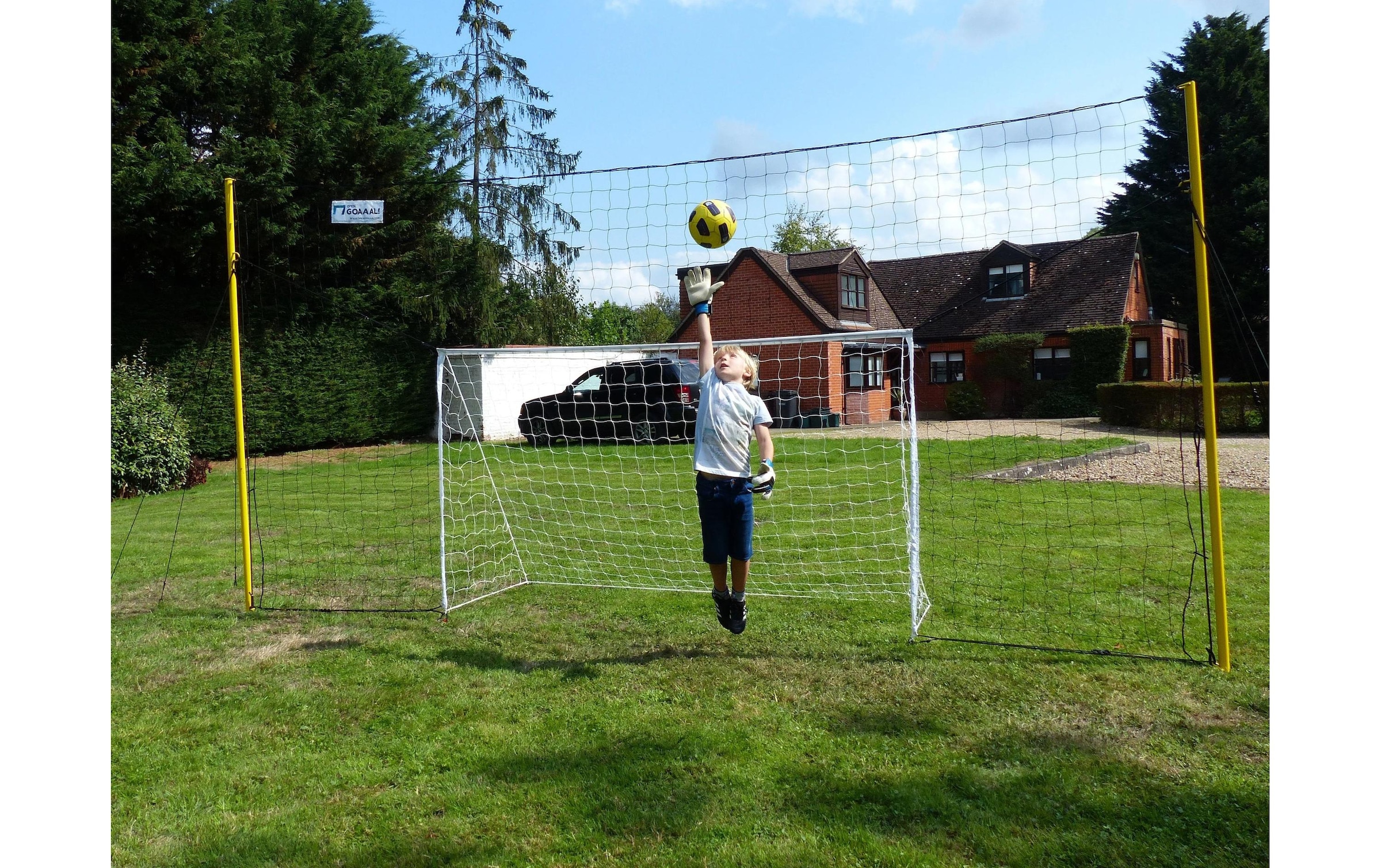 Fussballtor »Open Goaaal! Open Goaaal – Junior Hochfang- und Auffangnetz«