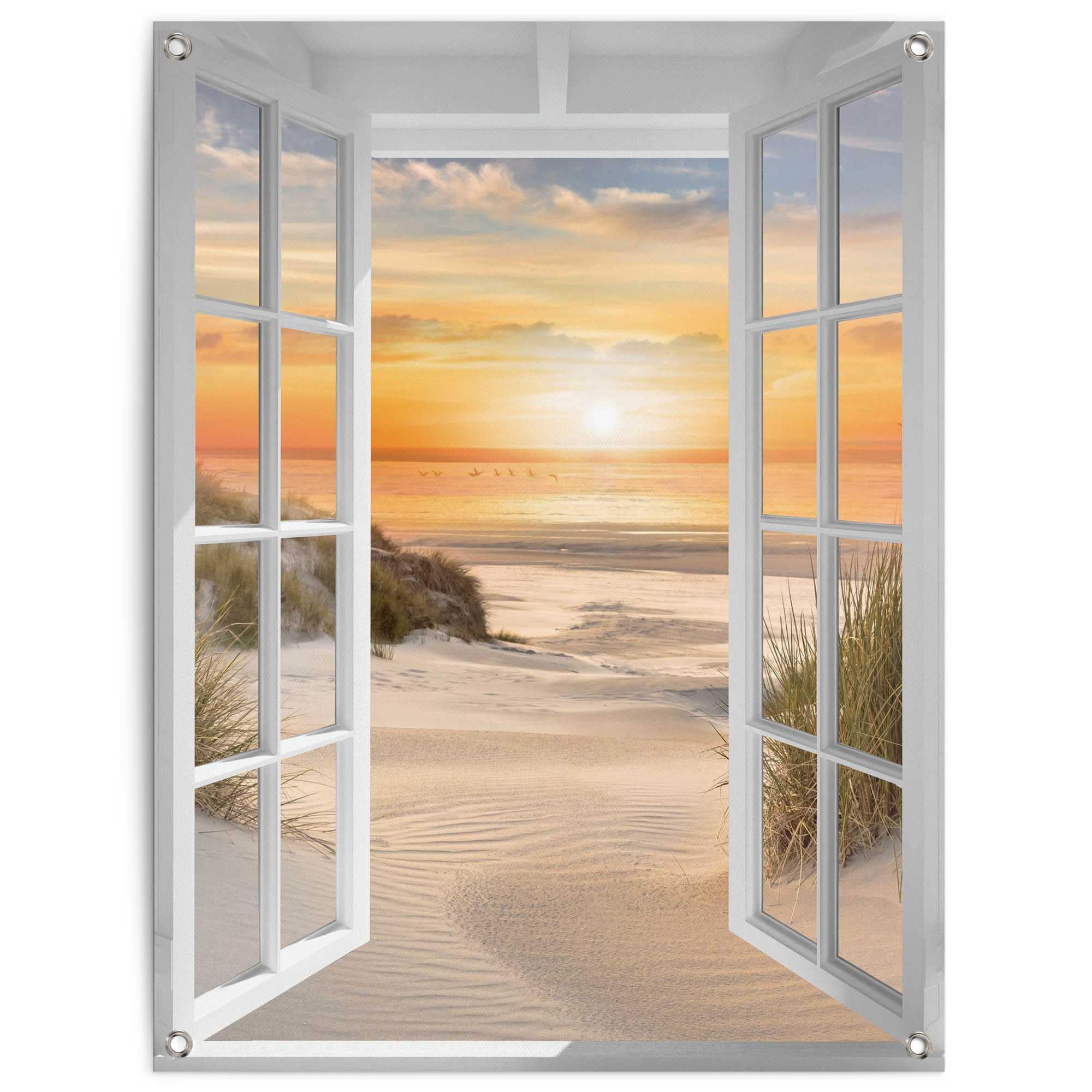 Image of Reinders Poster "Sonnenuntergang am Strand" Outdoor für Garten oder Balkon