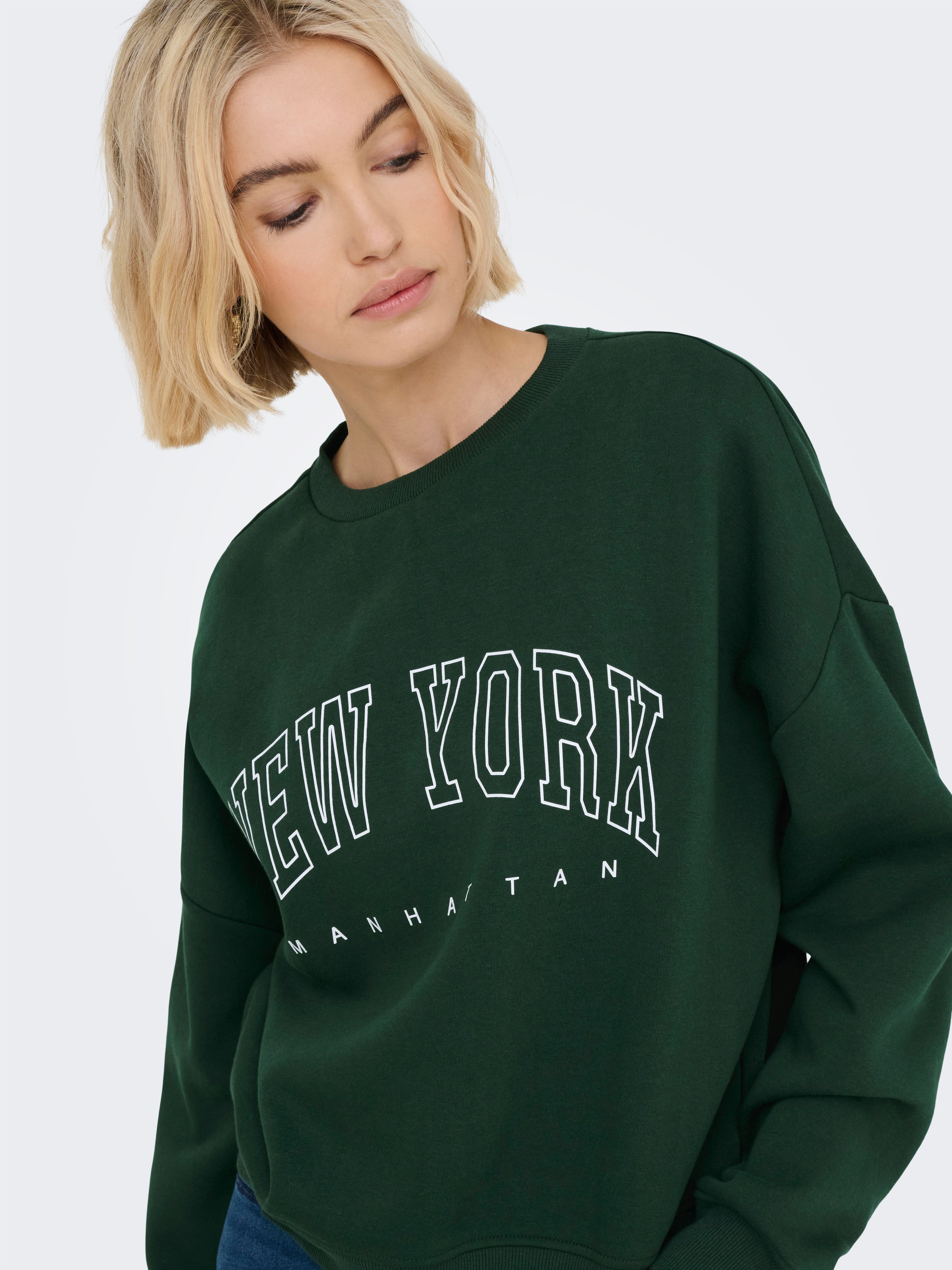 ONLY Sweatshirt »ONLSWEAT L/S CREW OVERSIZE STATE SWT«