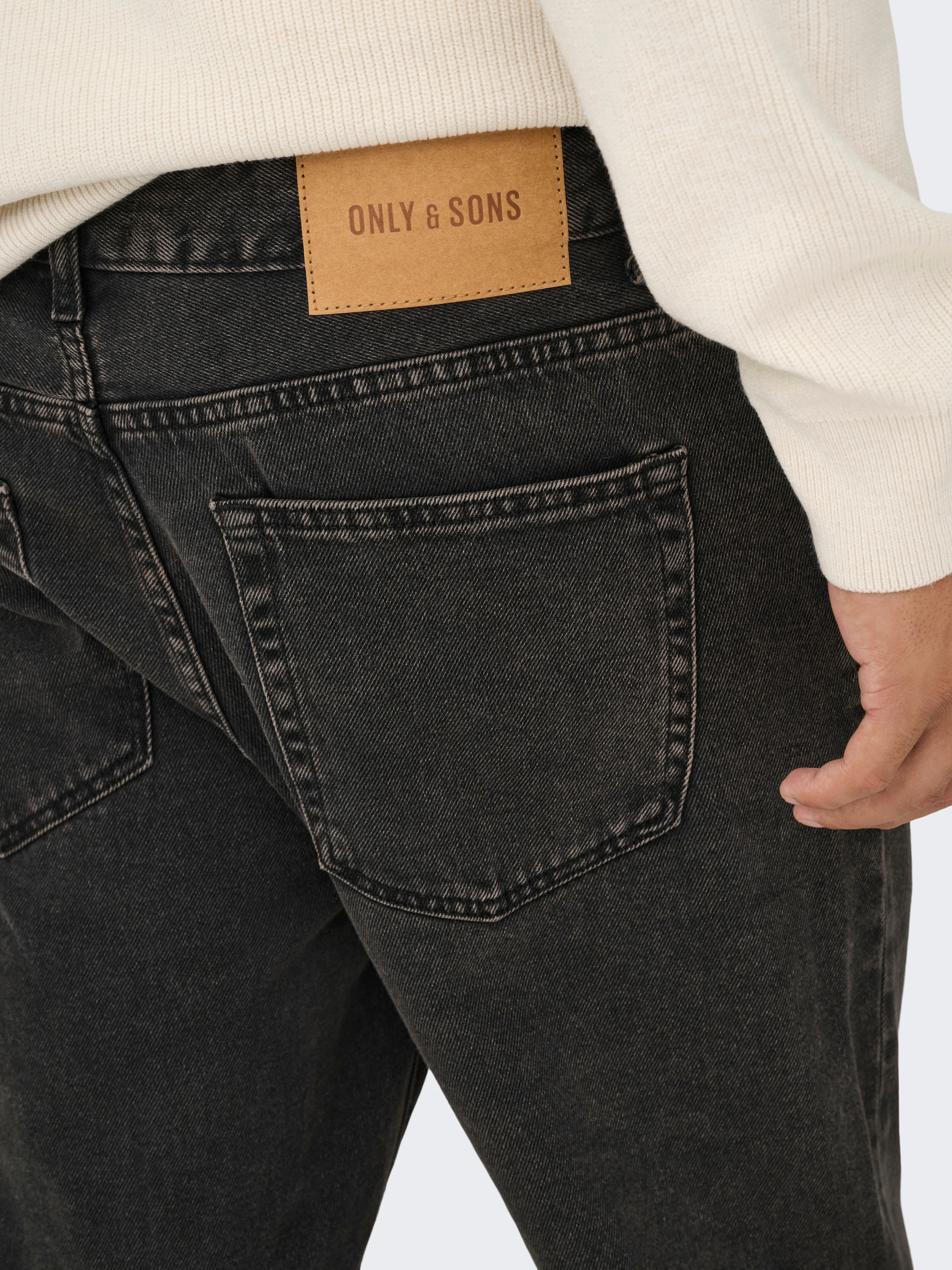 ONLY & SONS Regular-fit-Jeans »ONSEDGE STRAIGHT BOX TAI DNM MU OTL«