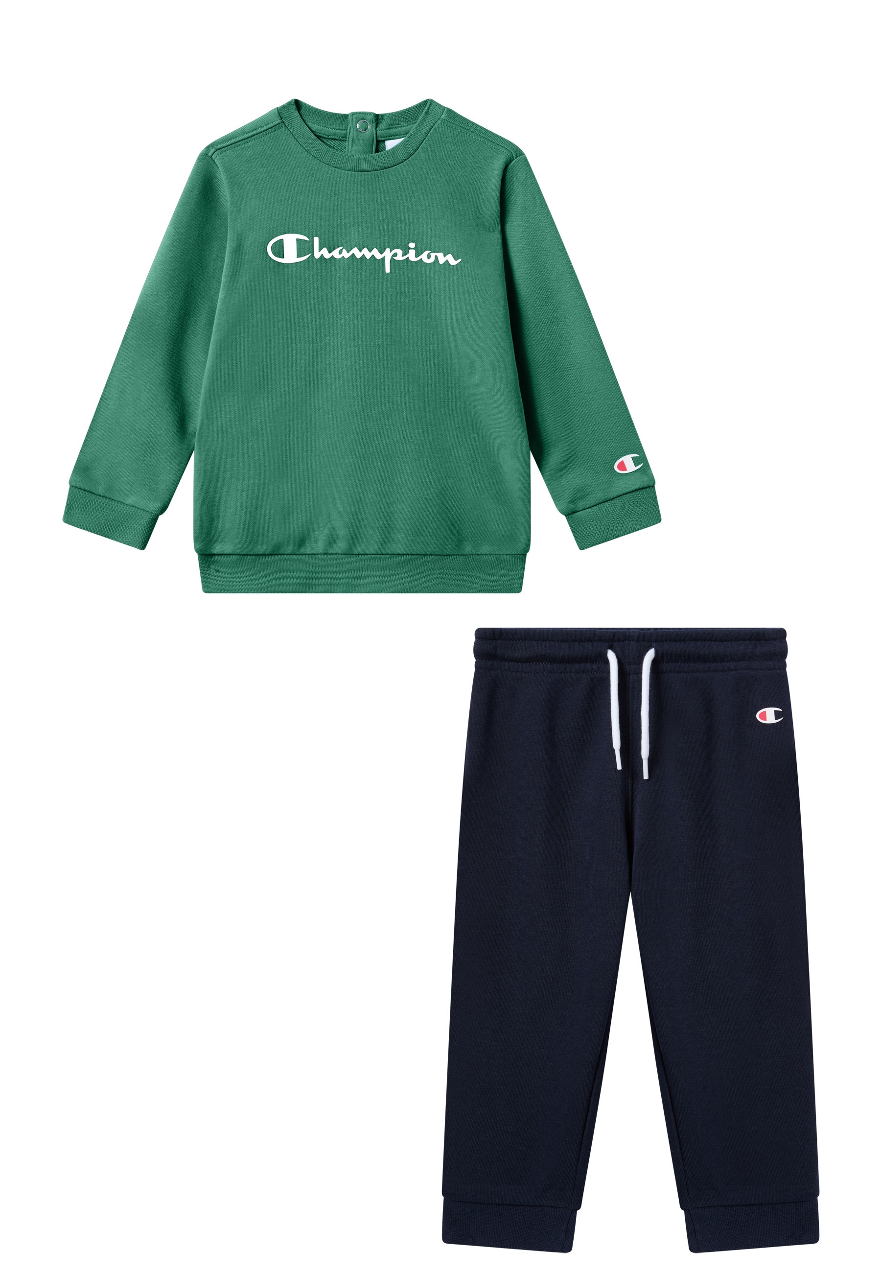 Champion Jogging »ICONS CONTRAST Toddler Terry Crewneck Sweatsuit« 2 pièces ensemble 2 pièces, en coton et polyester, coupe confortable