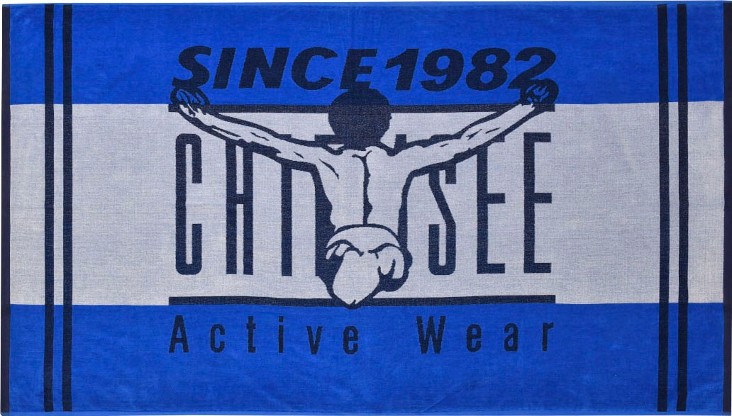 Image of Chiemsee Strandtuch »San Martin«, (1 St.), maritime Farbkombi mit dem bekannten Chiemsee Klippenspringer bei Ackermann Versand Schweiz