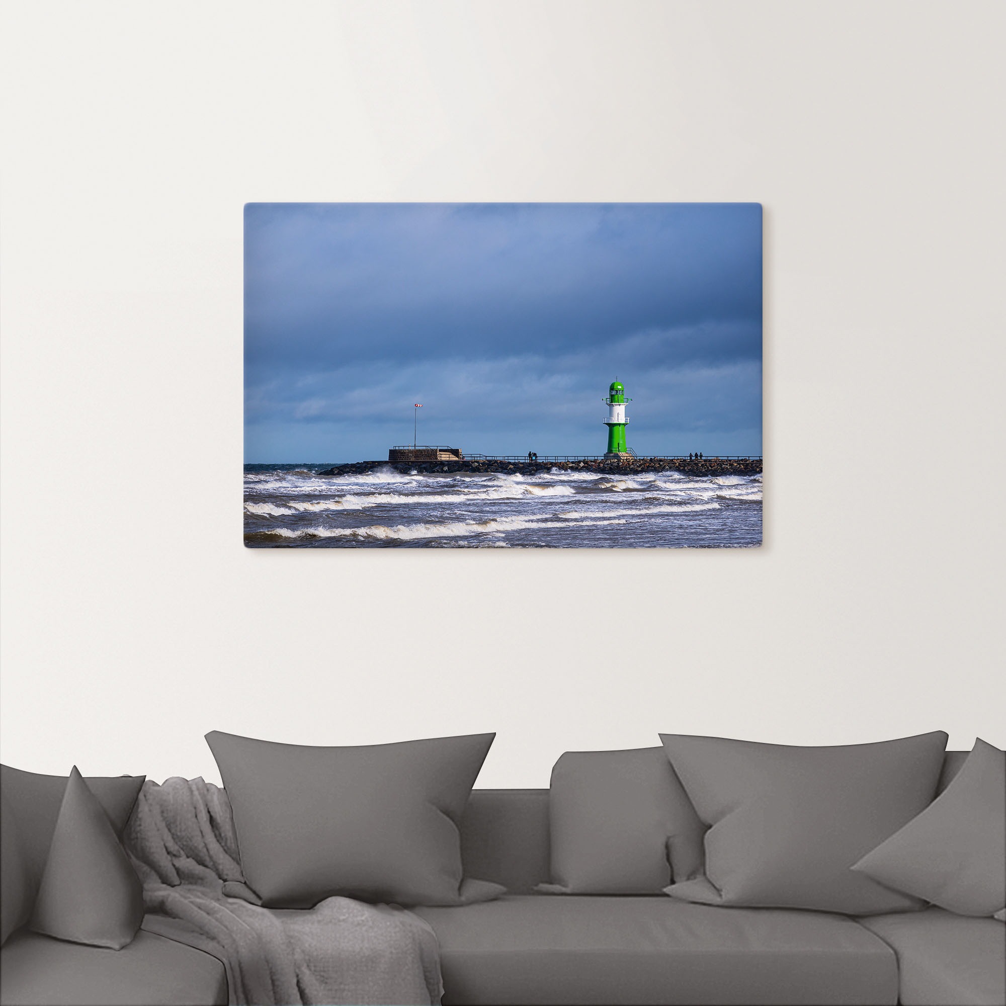 Artland Leinwandbild »Mole an der Ostseeküste V«, Gewässer, (1 St.), auf Keilrahmen gespannt