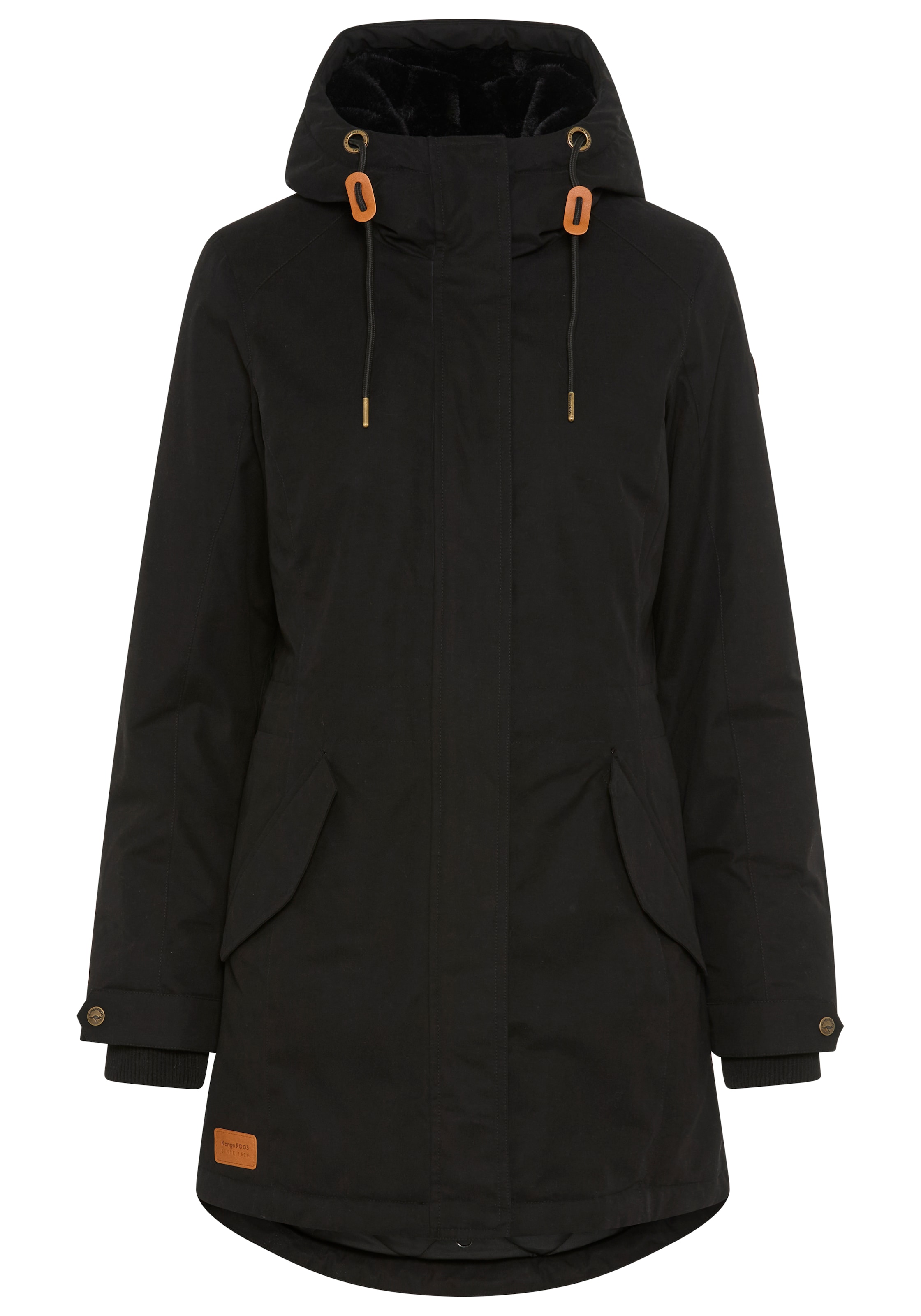 KangaROOS Parka mit Teddy Fellimitat gefüttert, Winterjacke