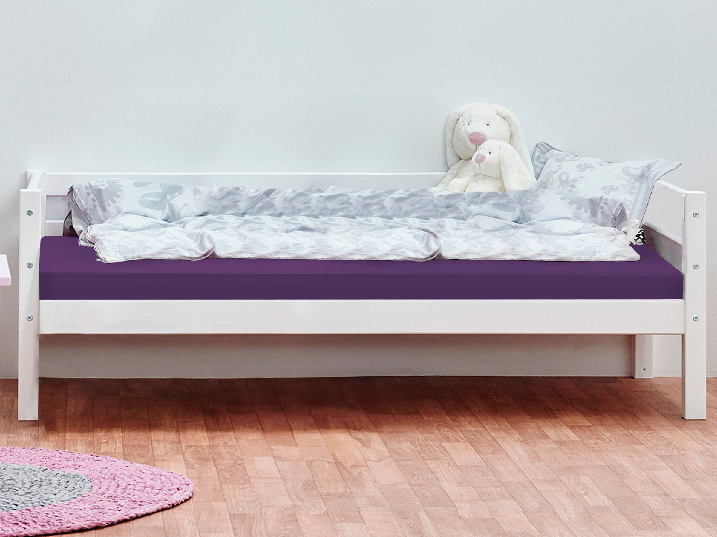 Hoppekids Kinderbett »ECO Dream«, (2 tlg., Bett und Matratzen), 70x160, massiv mit Matratze & Bezug