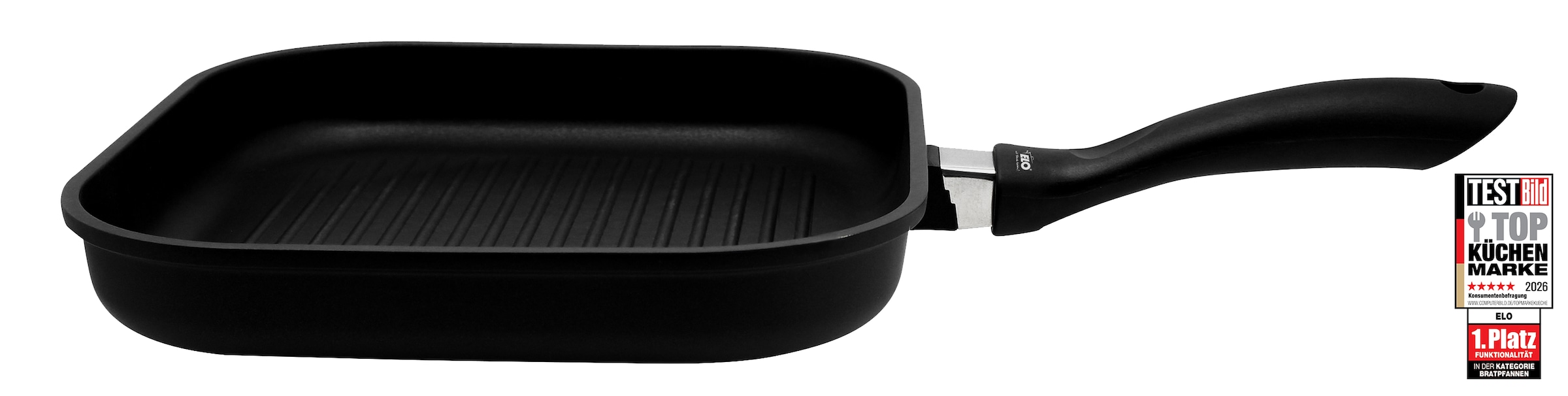Image of Elo Grillpfanne "Alucast" Aluminiumguss 1 Stk. tlg. Induktion, 28x28 cm