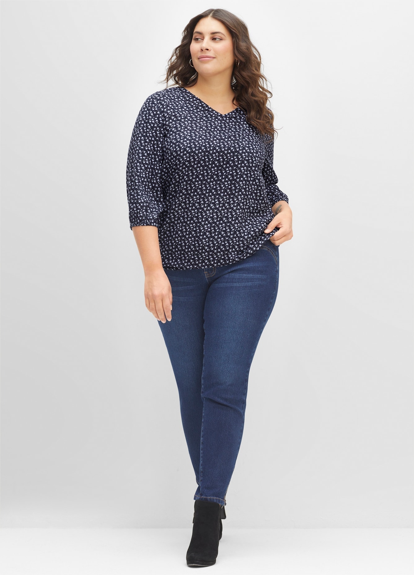 Sheego Druckbluse