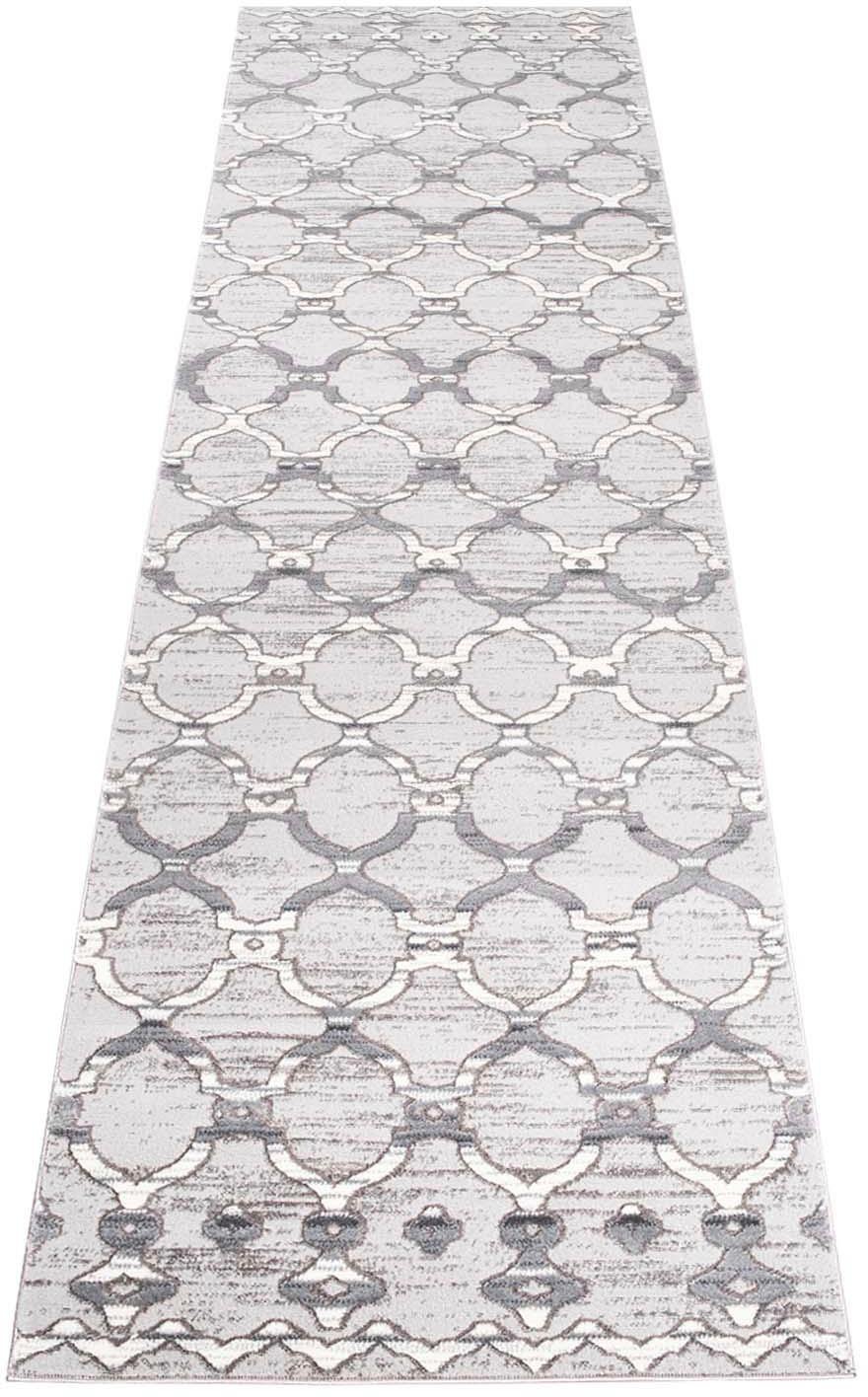 Image of Carpet City Läufer »Platin 7885«, rechteckig, 11 mm Höhe, Kurzflor, Marokkanische Optik, Glänzend durch Polyester, ideal für Flur & Diele bei Ackermann Versand Schweiz