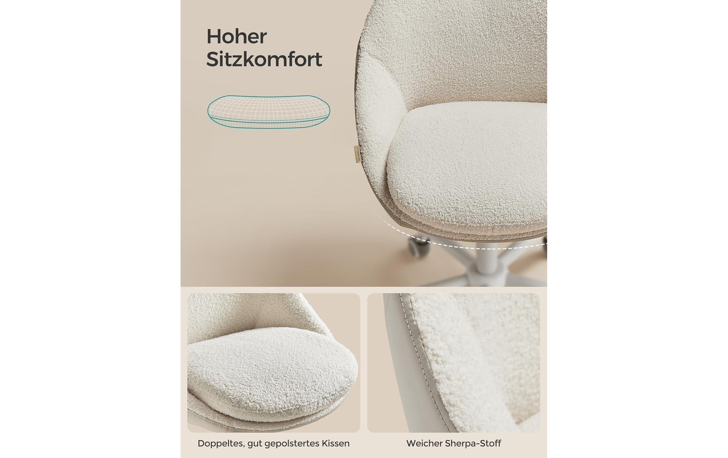 SONGMICS Bürostuhl »mit Fusskreuz« ()