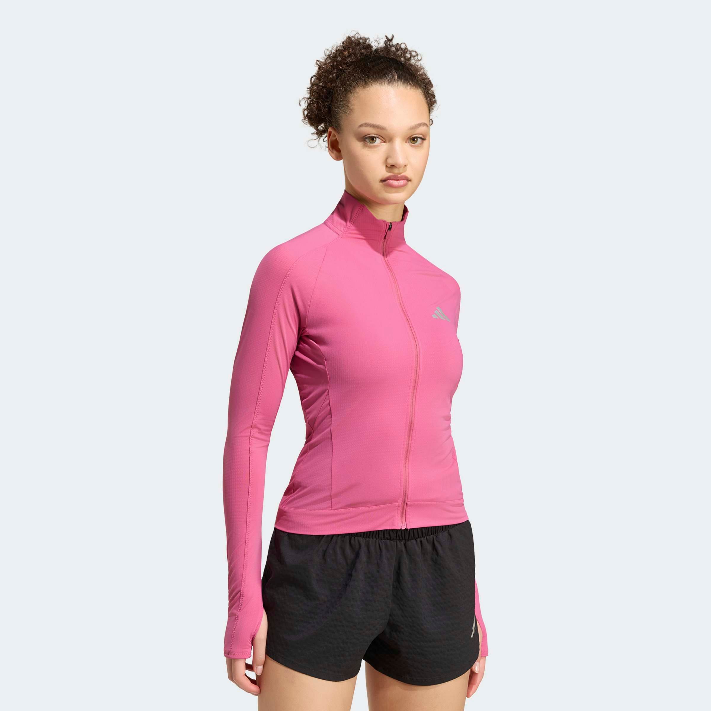 Image of adidas Performance Laufjacke "ADI365 SEASONAL WOMENS" mit Reissverschluss, für Laufen, aus Kunstfaser
