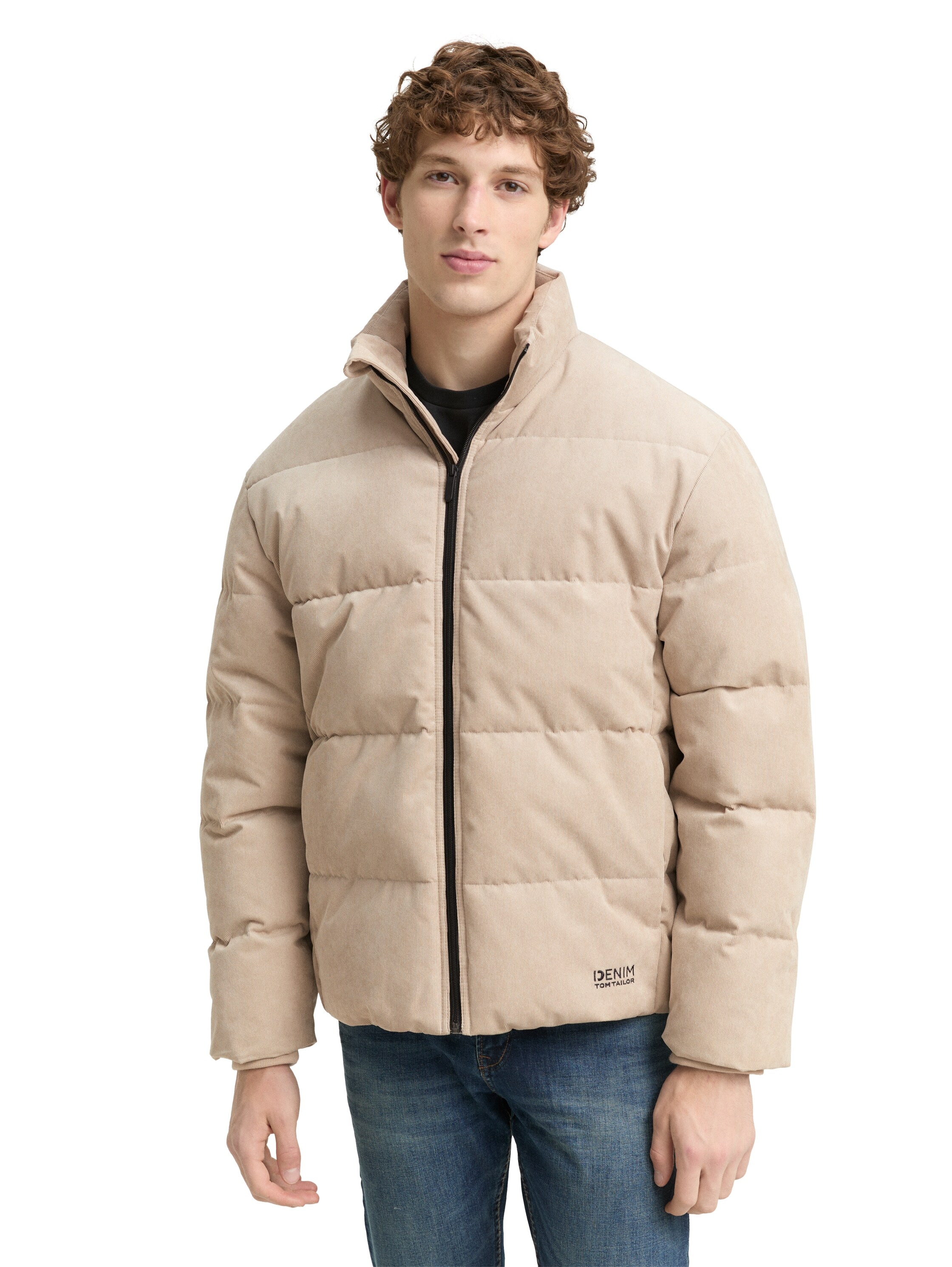 Image of TOM TAILOR Denim Steppjacke mit Logo Print