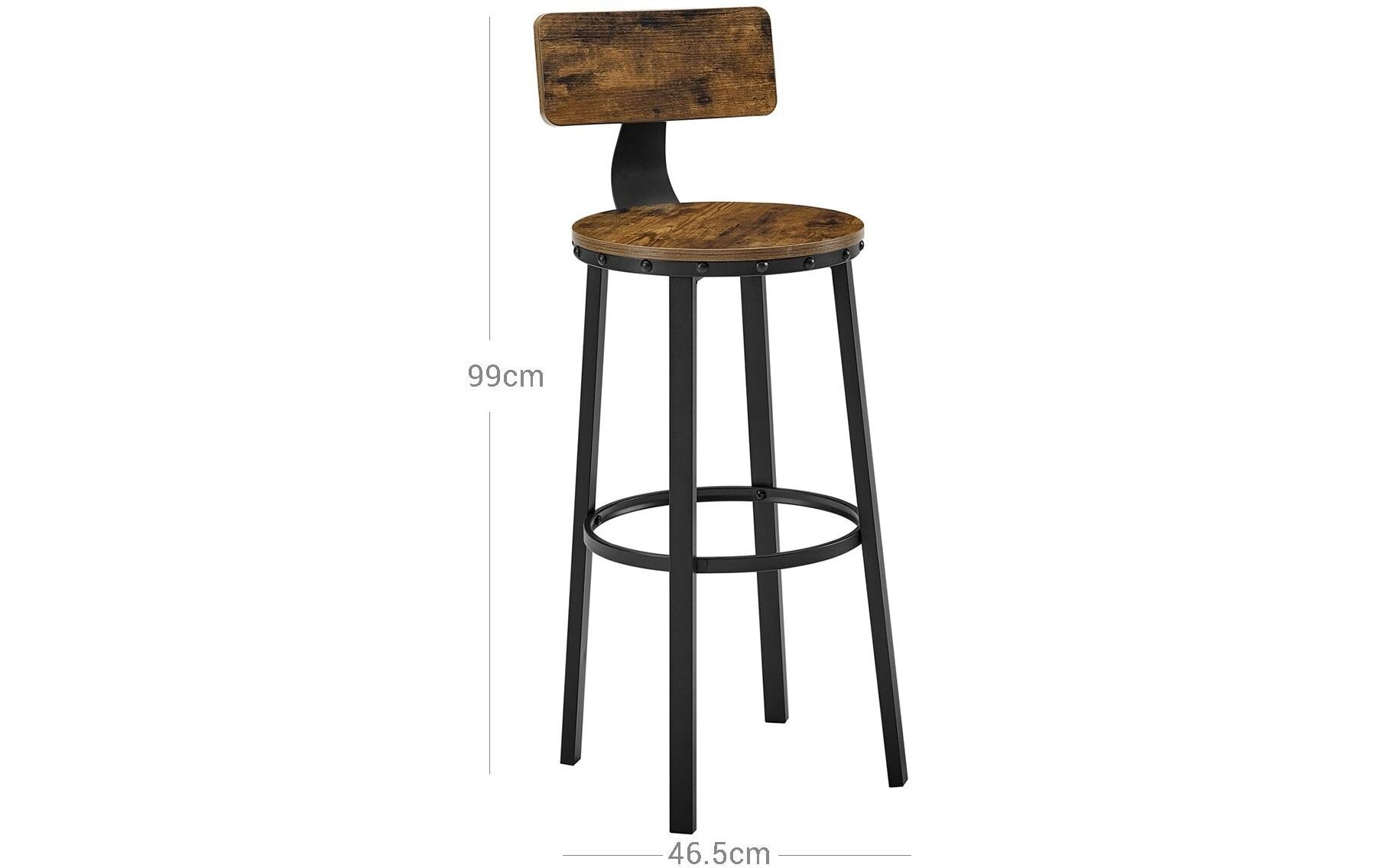 VASAGLE Barhocker "2er Set 46.5 x 99"