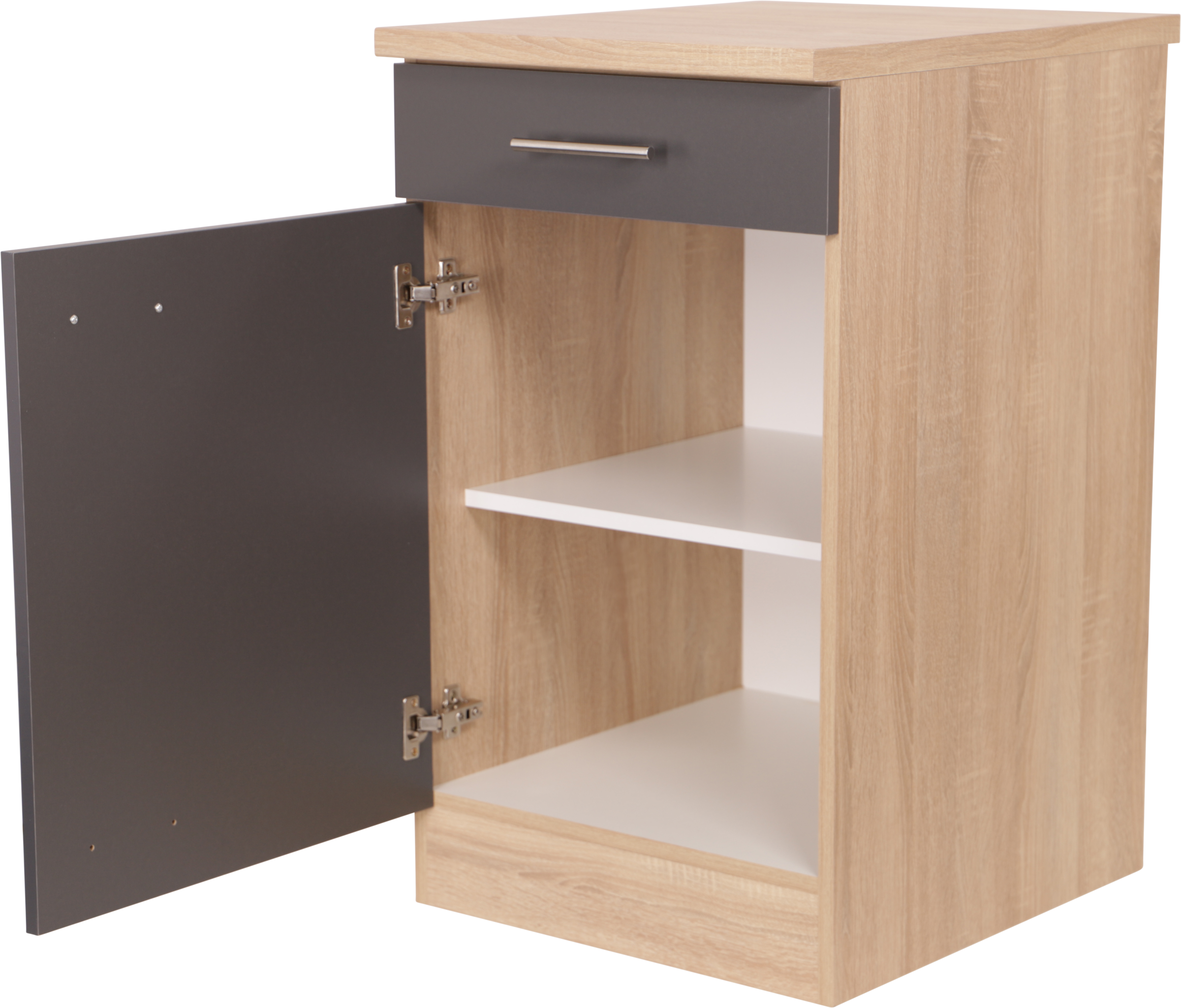 RESPEKTA Armoire basse »Merle« Breite 50 cm, Soft-Close, Griffe aus Metall, 85 cm Arbeitshöhe