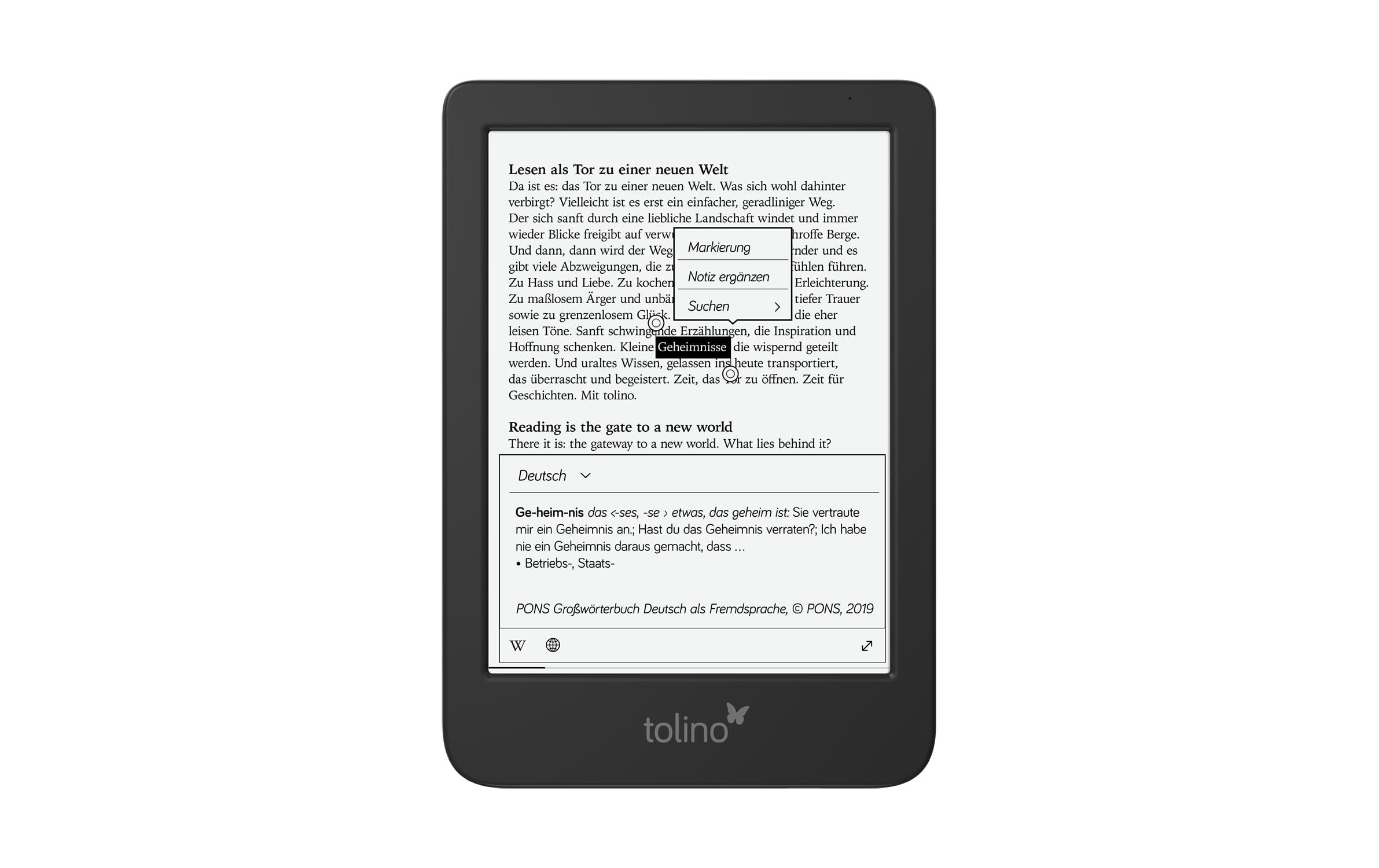 Tolino E-Book »Tolino shine color«