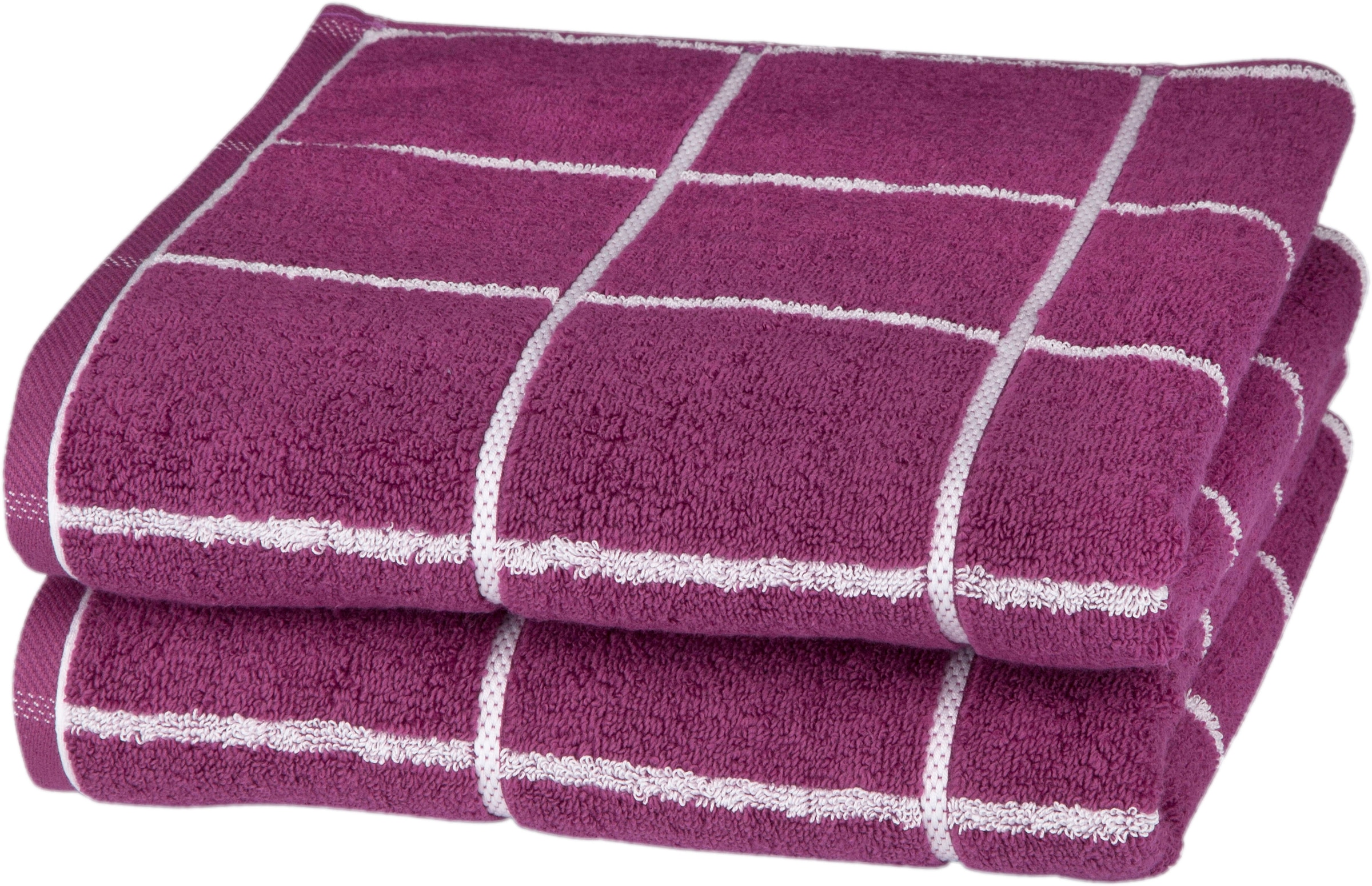 ROSS Handtücher »Cashmere Überkaro«, (2 St.), in modischen Farben jetzt  kaufen | Alle Handtücher