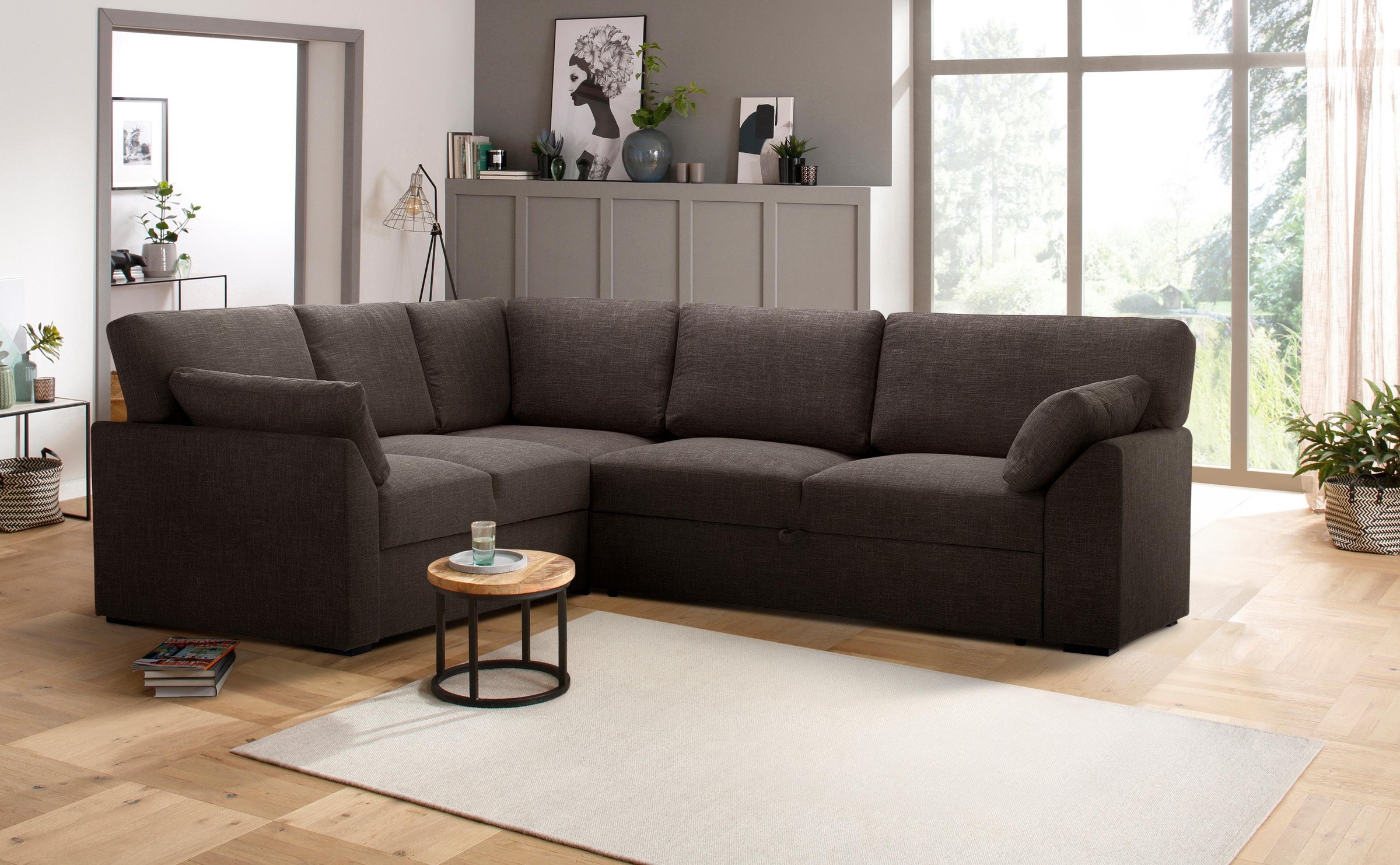 Image of Premium collection by Home affaire Ecksofa »Garda«, Bettfunktion und Bettkasten bei Ackermann Versand Schweiz