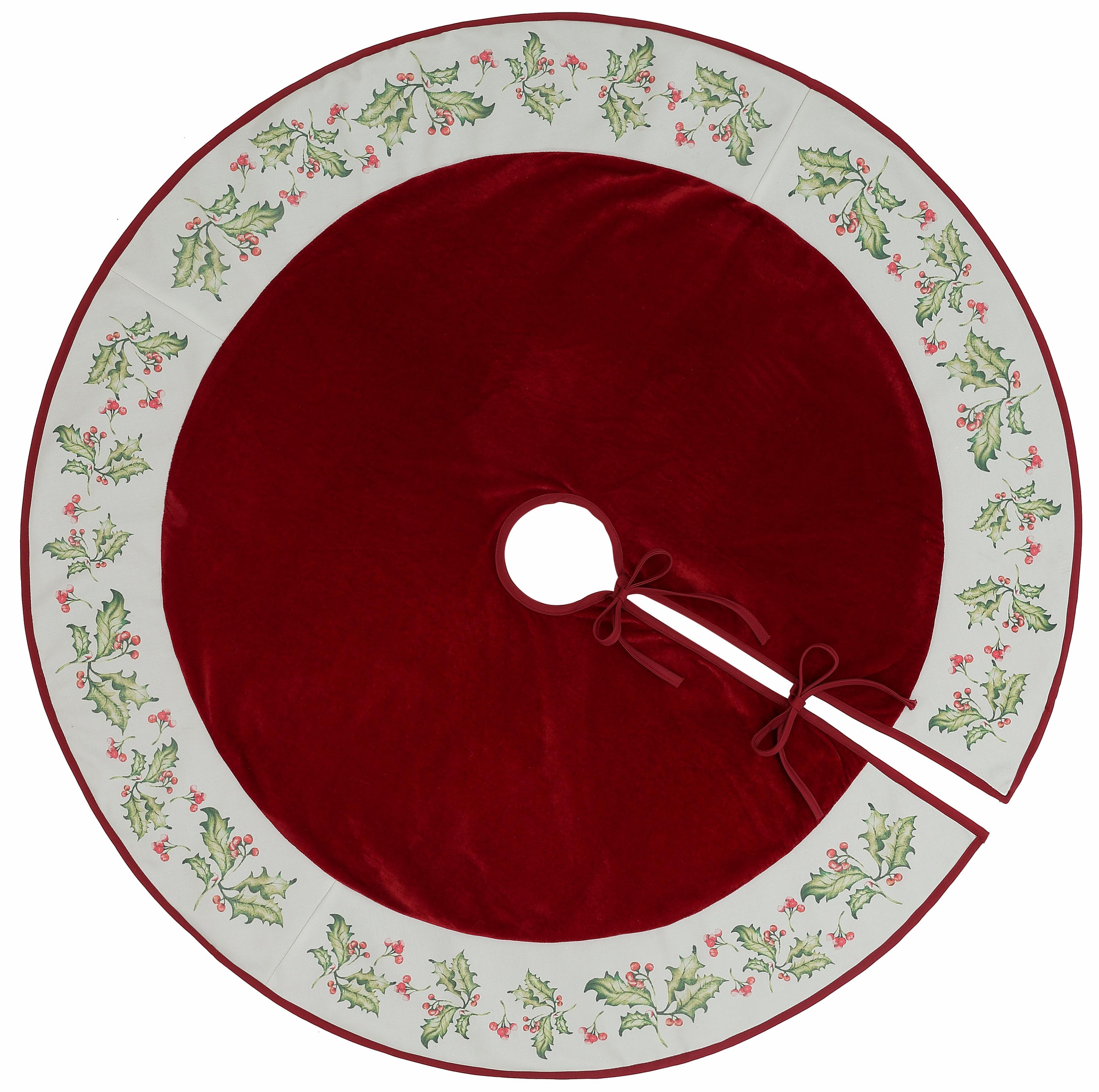 Image of my home Baumteppich »Blätter«, rund, 3 mm Höhe, mit breiter Bordüre im weihnachtlichen Design bei Ackermann Versand Schweiz