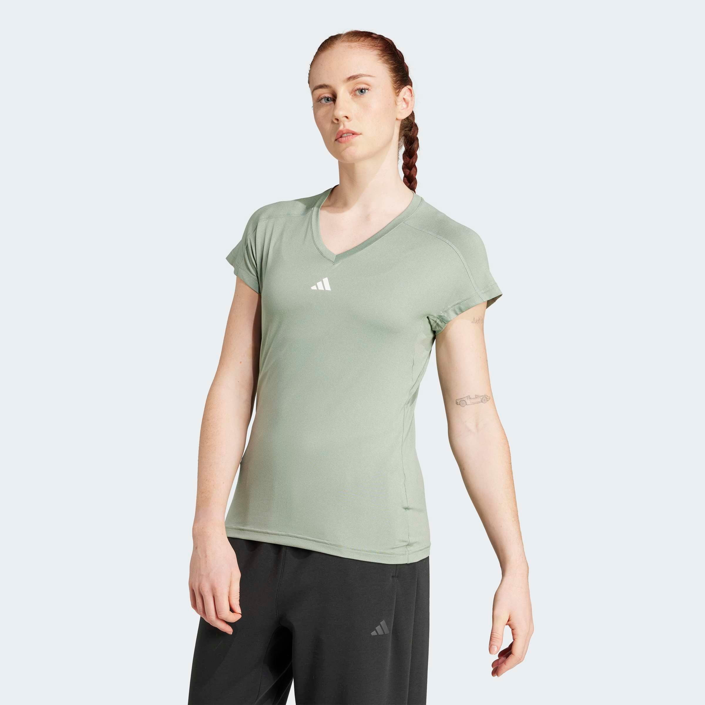 adidas Performance T-Shirt »WE MIN T«, Trainingsshirt, feuchtigkeitsabsorbierend mit V Ausschnitt
