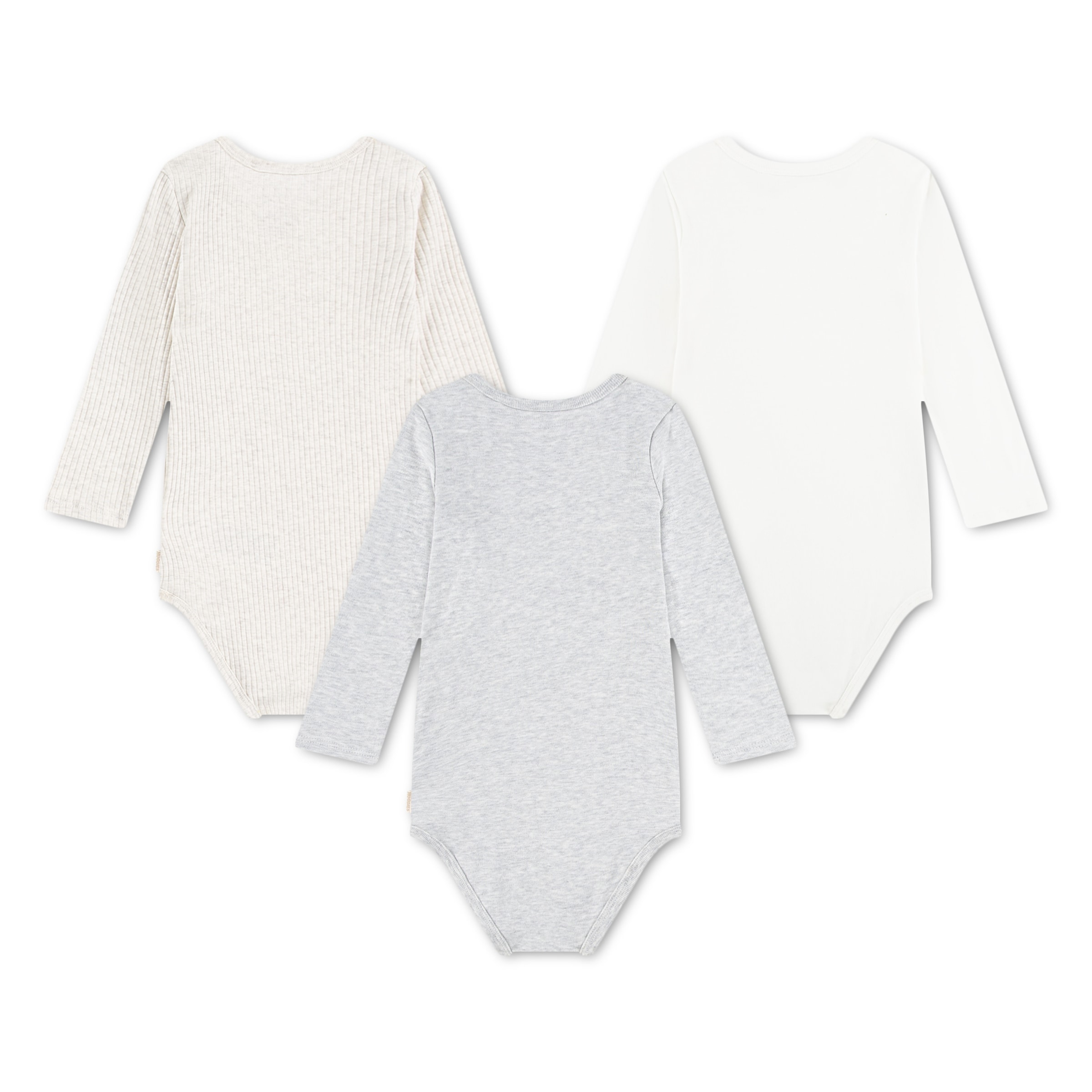 HUGGIES babywear Body à manches longues »HUGB 3PK BODYSUIT« Packung, 3 cuis 3er-Pack, in Ripp-Optik