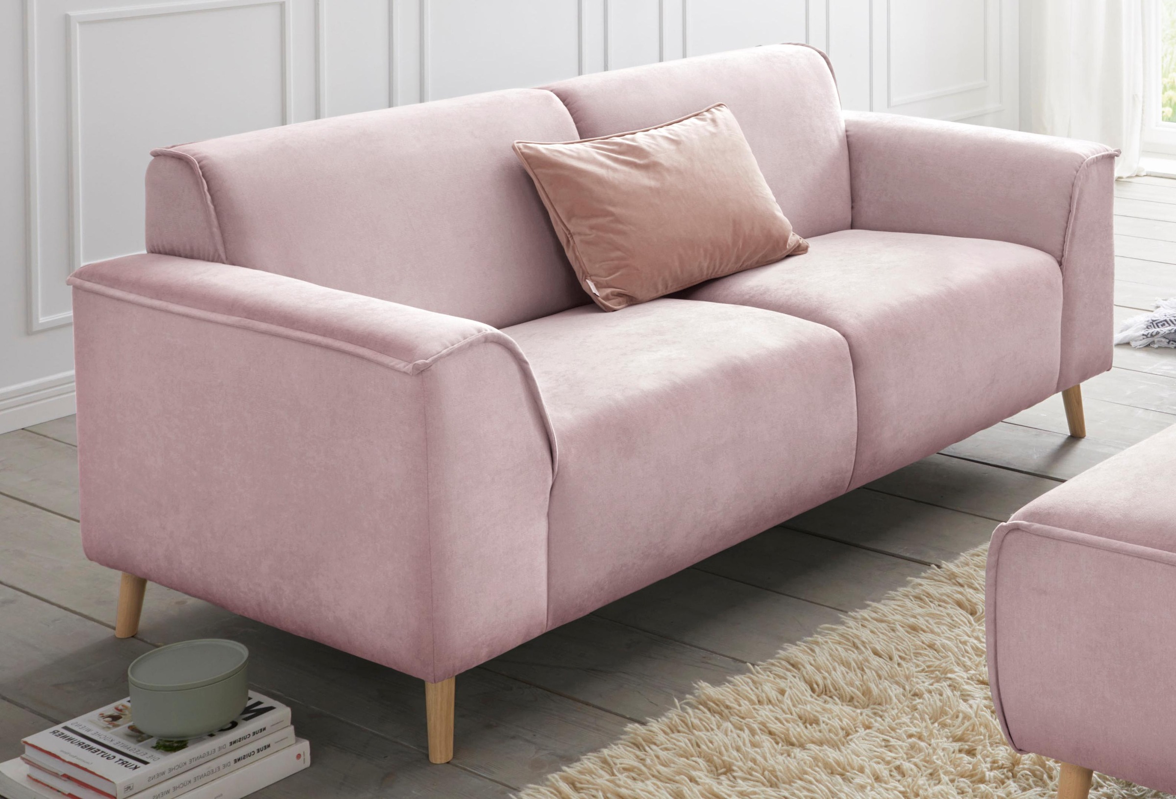 Image of Home affaire 2,5-Sitzer "Janek Scandic Design, elegant und zeitlos" mit Federkern und Keder in scandinavischem Design