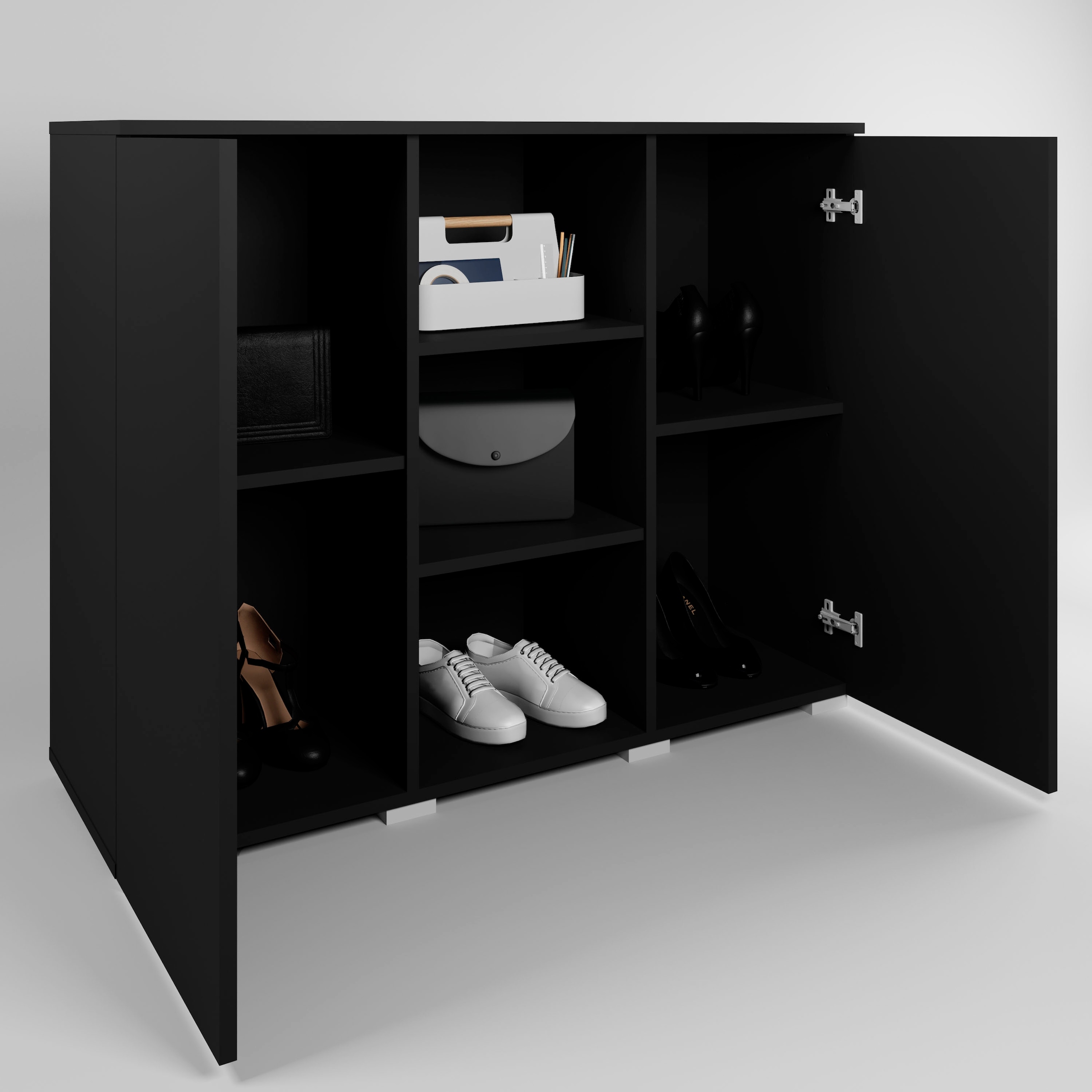 GOODproduct Commode à chaussures »Paris« Breite 100 cm