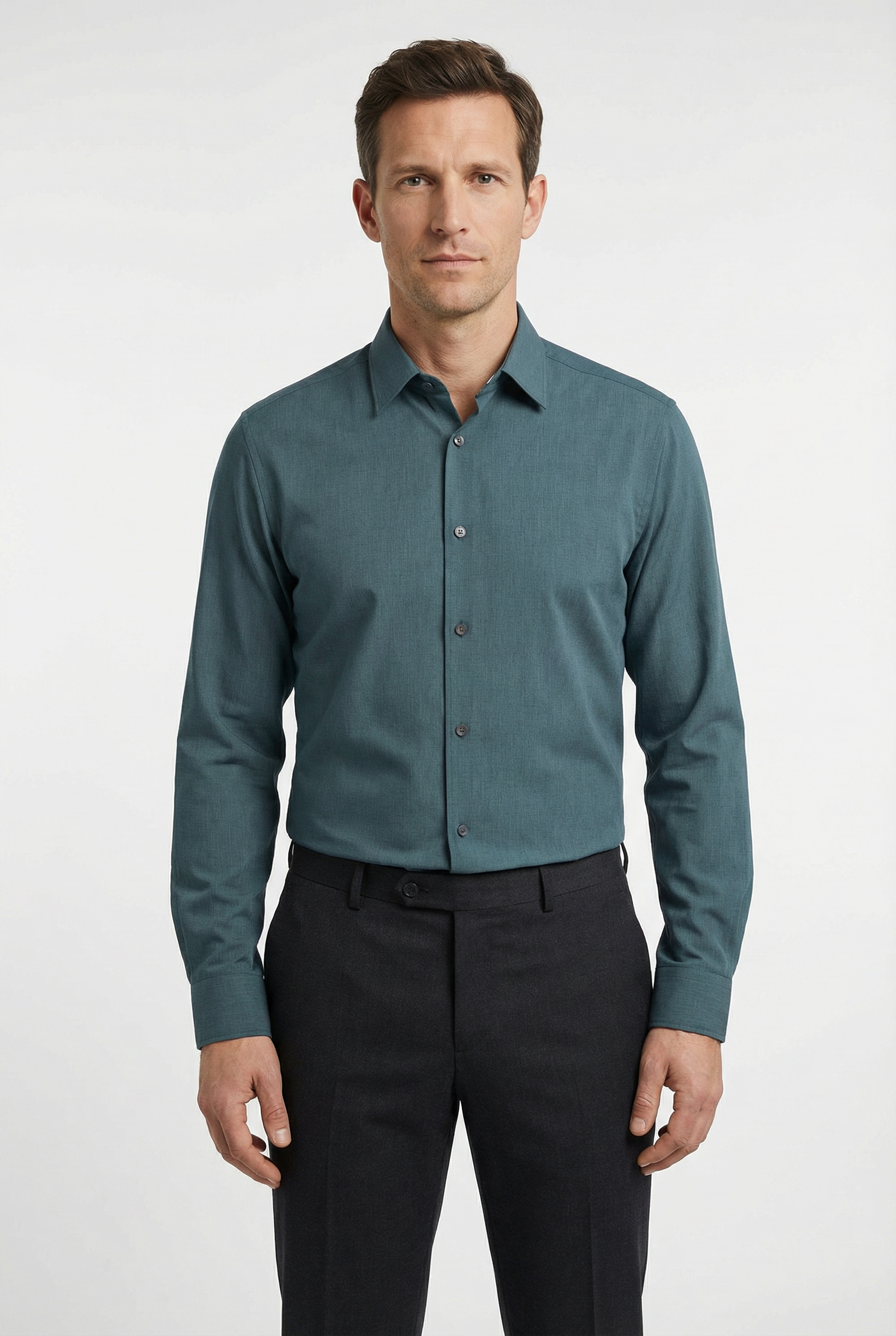 OLYMP Chemise en lin Kentkragen, casual