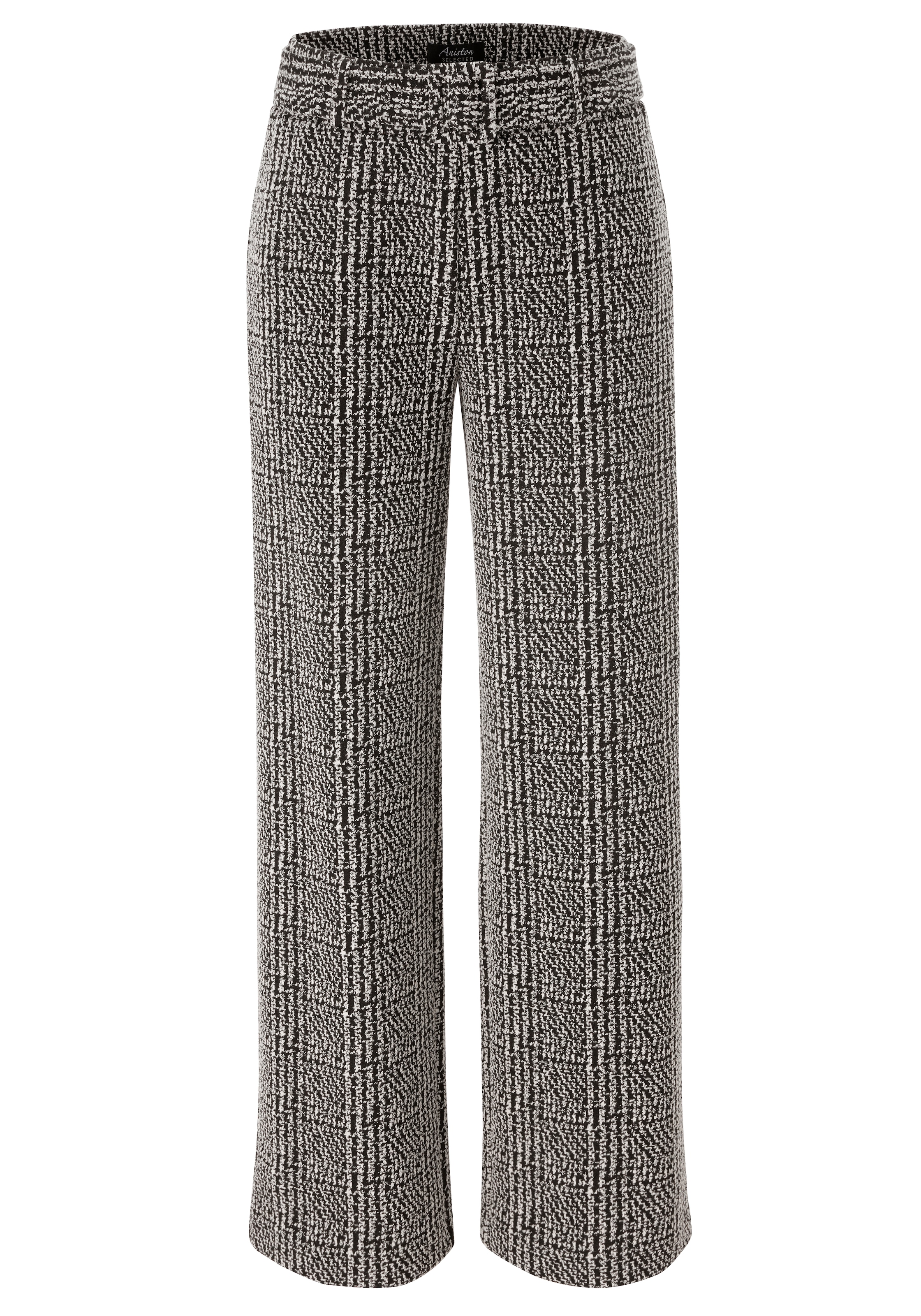 Aniston SELECTED Pantalon à enfiler  avec ceinture au même motif à carreaux - NOUVELLE COLLECTION,