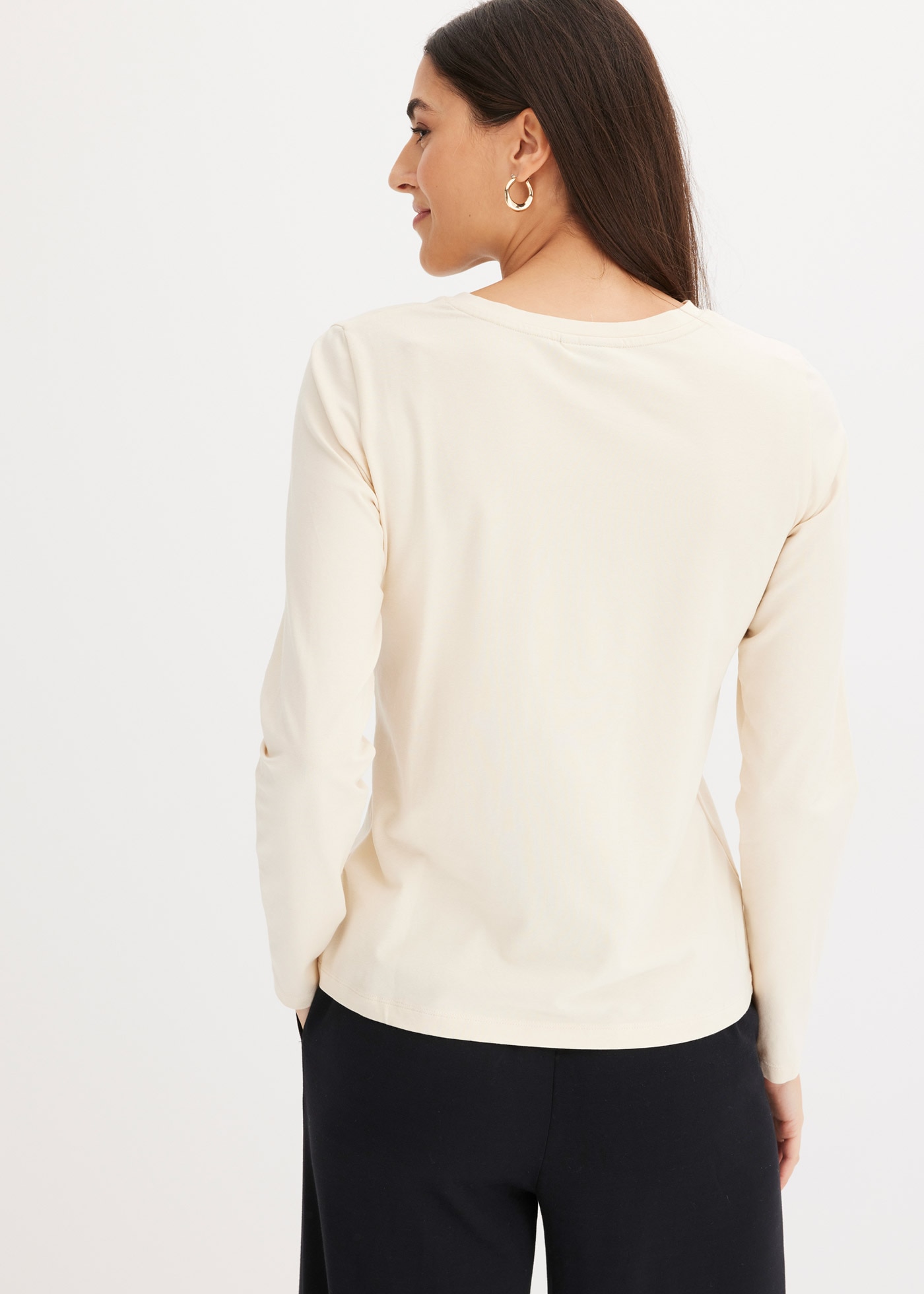 bonprix T-shirt à manches longues 1 Slim fit Passform, Langarm, für Frühling und Sommer