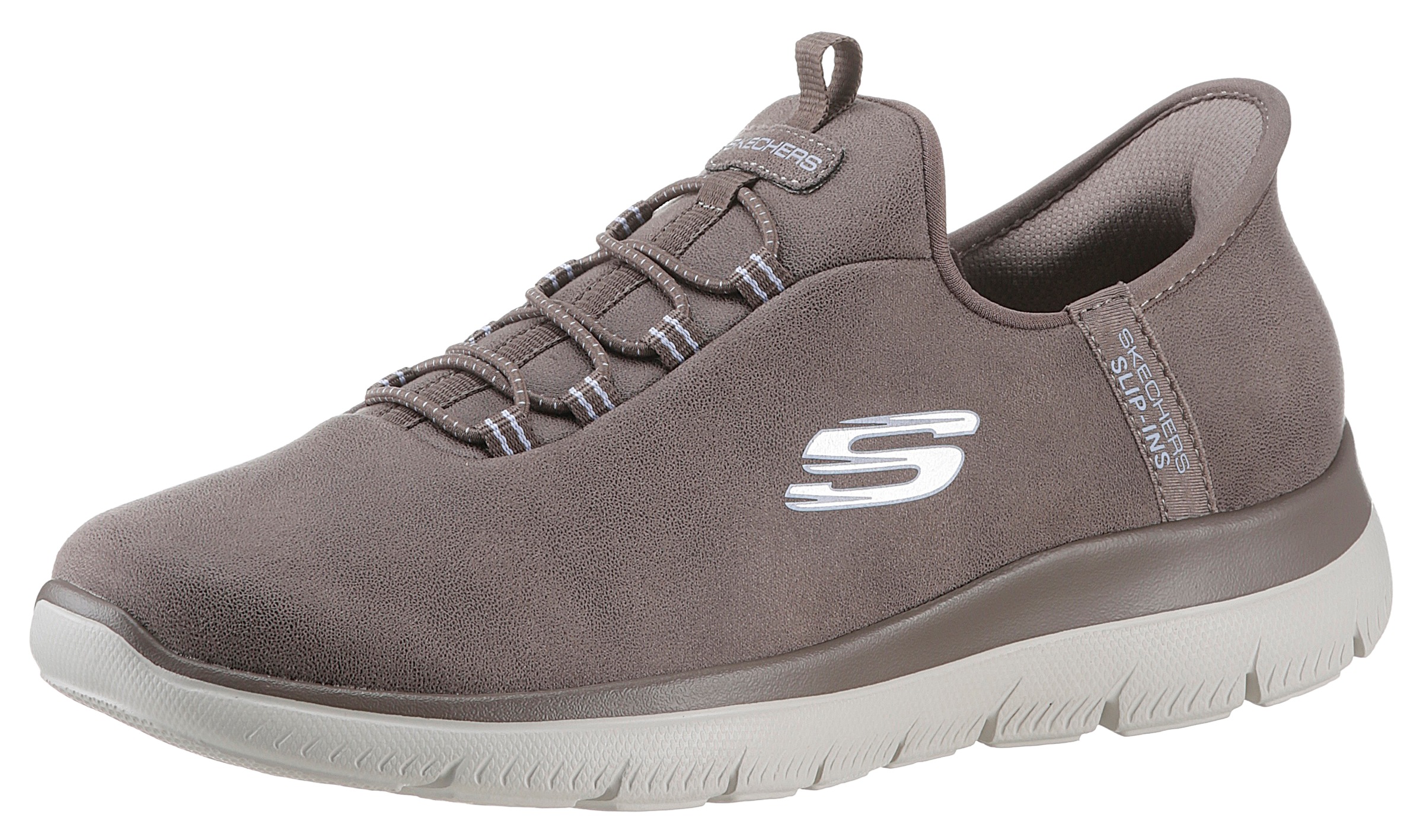 Image of Skechers Slip-On Sneaker "SUMMITS" Slipper, Freizeitschuh, Halbschuh in veganer Verarbeitung