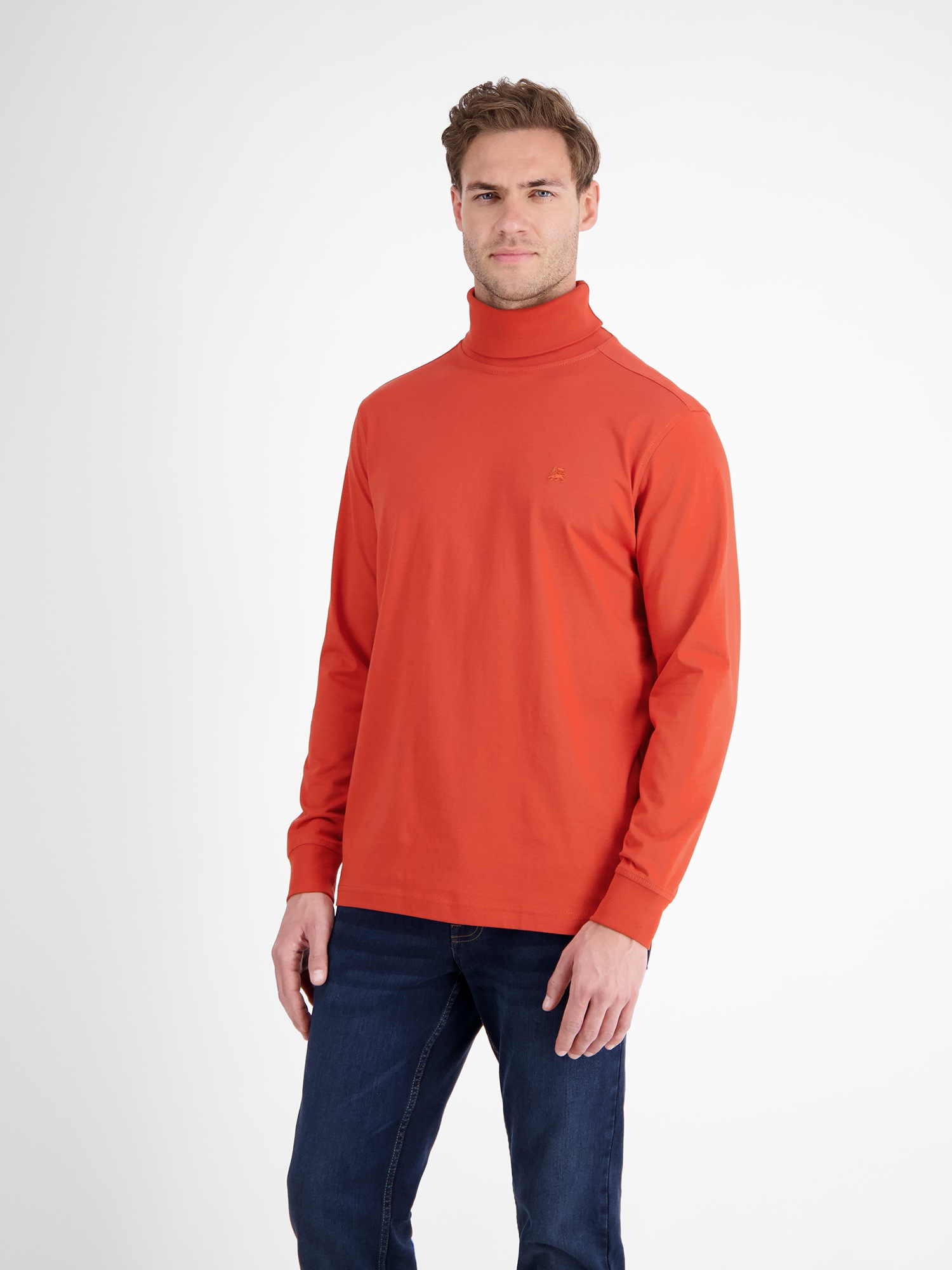 LERROS Sweatshirt »LERROS Rollkragenshirt aus weicher Baumwolle«
