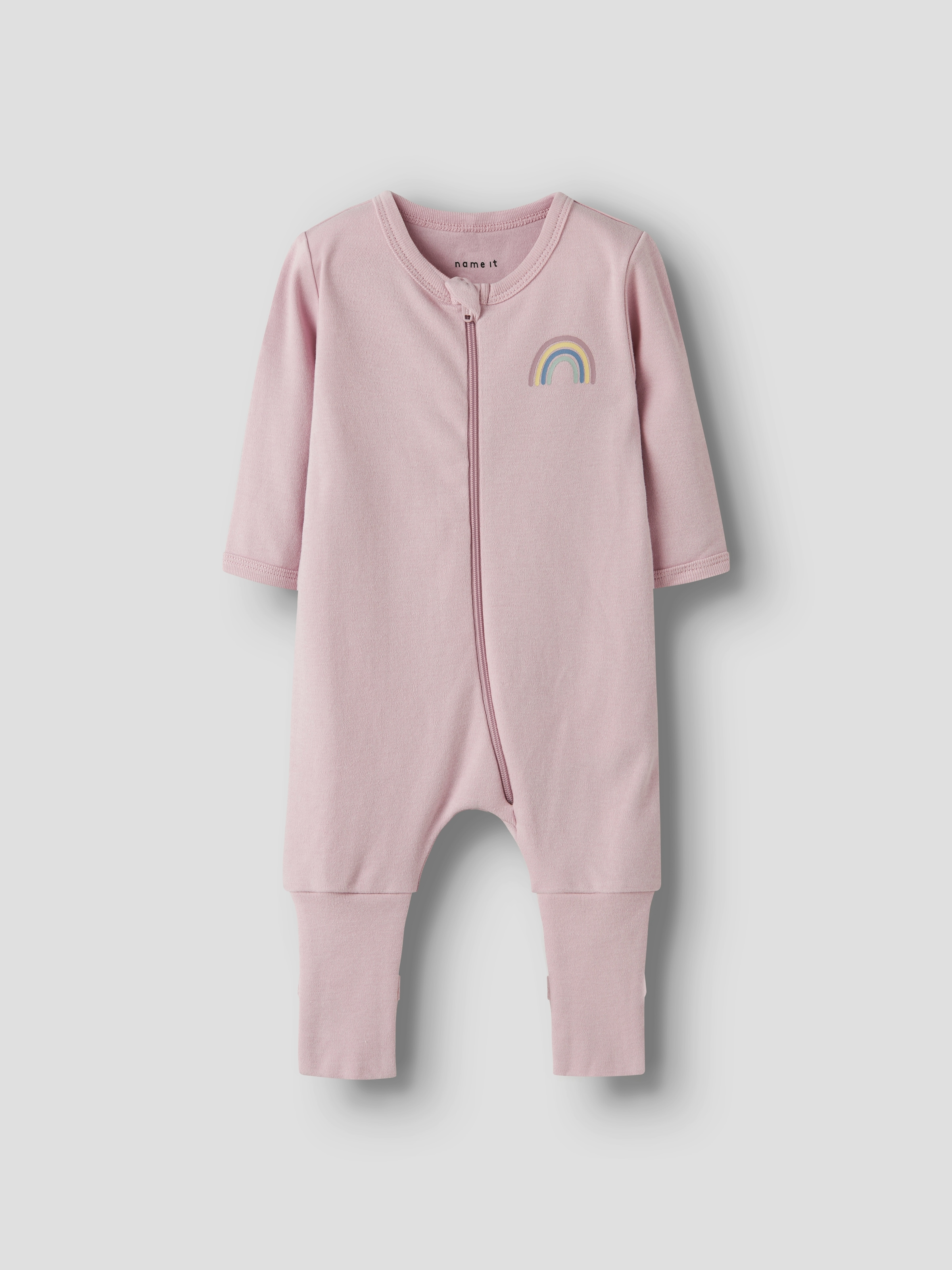 Name It Schlafanzug »NBFNIGHTSUIT 2P ZIP FF JET RAINBOW NOOS«, (Packung, 2 tlg.)