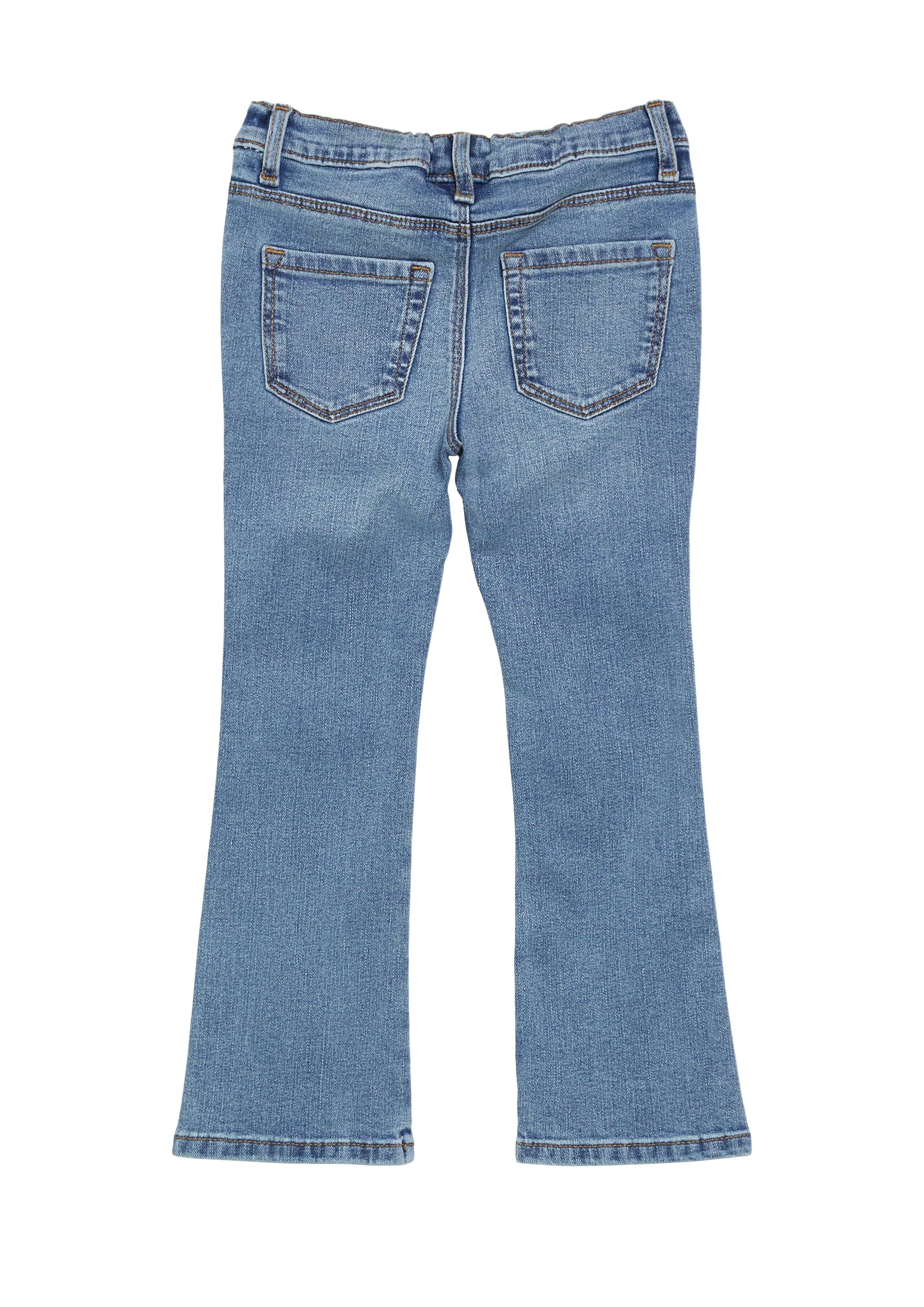 s.Oliver Junior Dehnbund-Jeans mit elastischem Bund und Gummizug, langer Schnitt