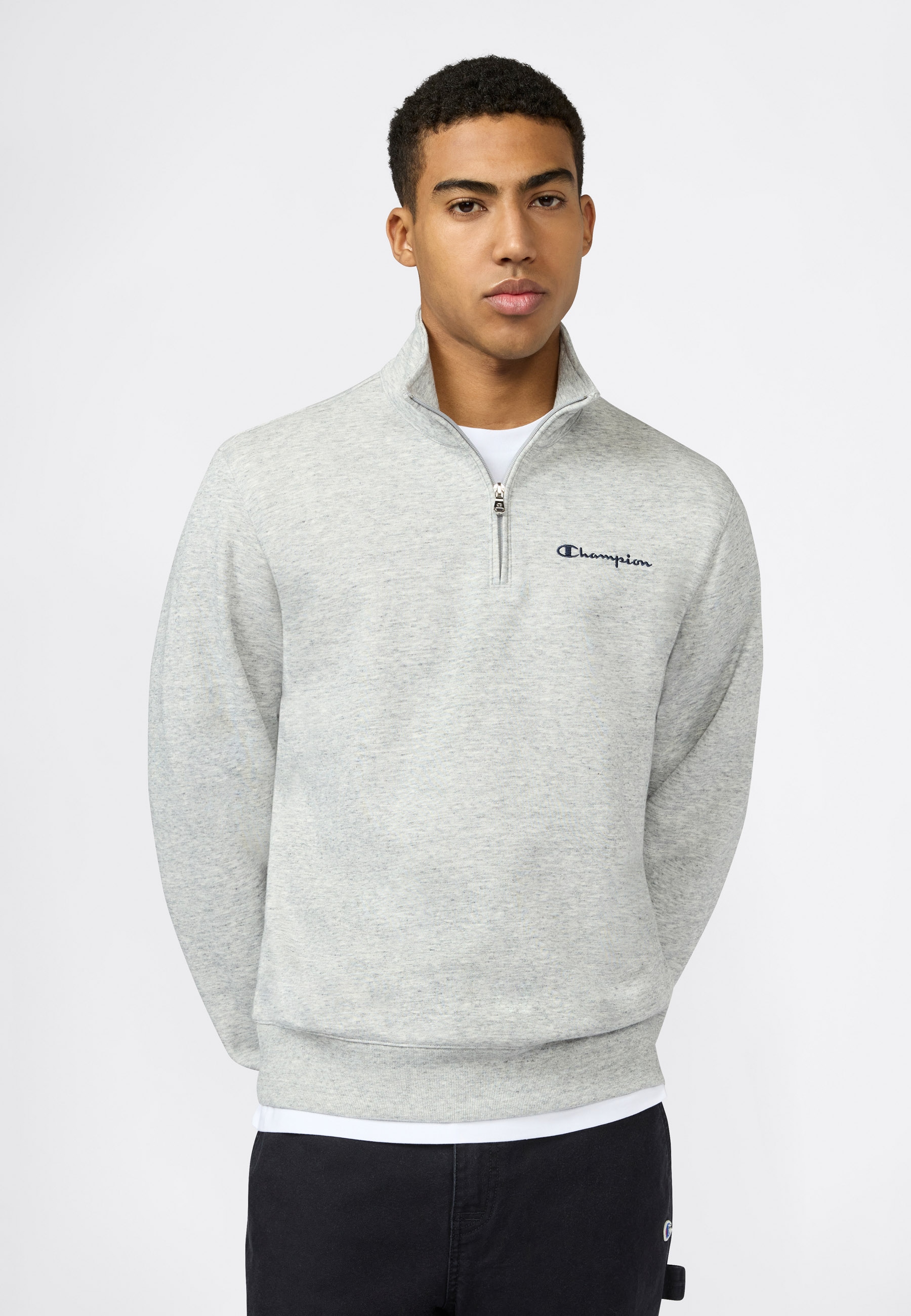 Champion Sweatshirt »ICONS CONTRAST Terry Half Zip Sweatshirt«, sportlicher Schnitt, Halb-Zip-Verschluss,
