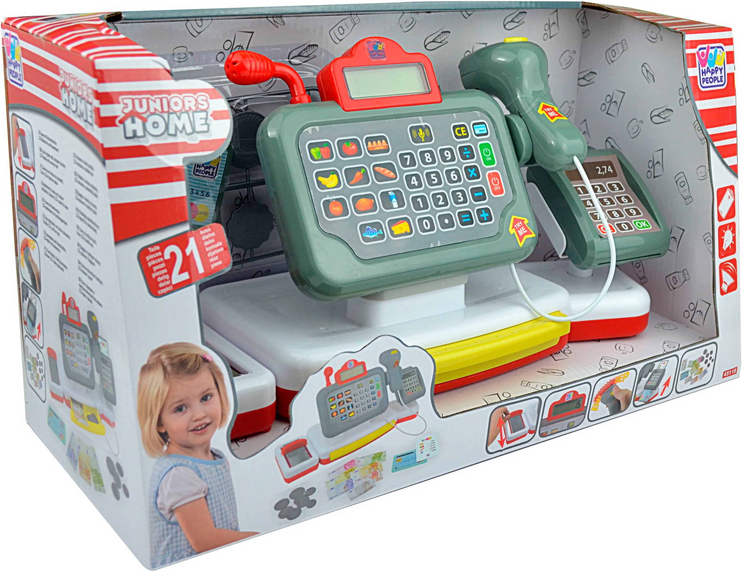 Happy People Spielkasse mit Rechnerfunktion und LCD Bildschirm
