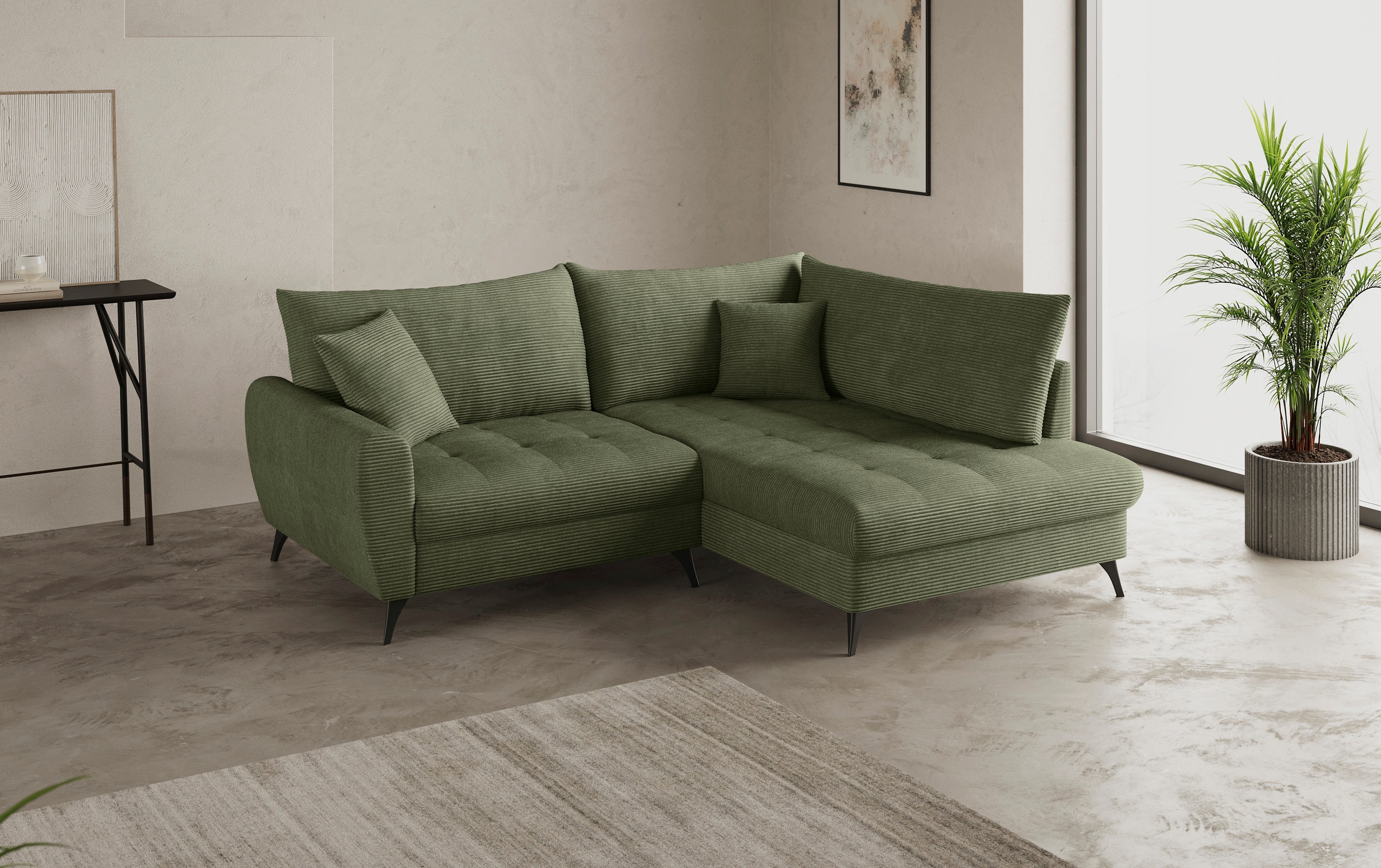 Mr. Couch Ecksofa »Blackburn II, L-Form«, Mit Kaltschaumpolsterung bis 140 kg belastbar