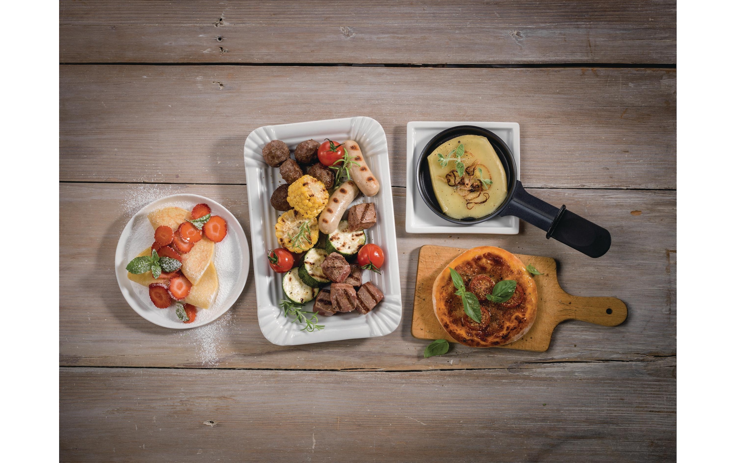 KOENIG Pizzaofen »Pizza/Raclette-Grill 4in1«